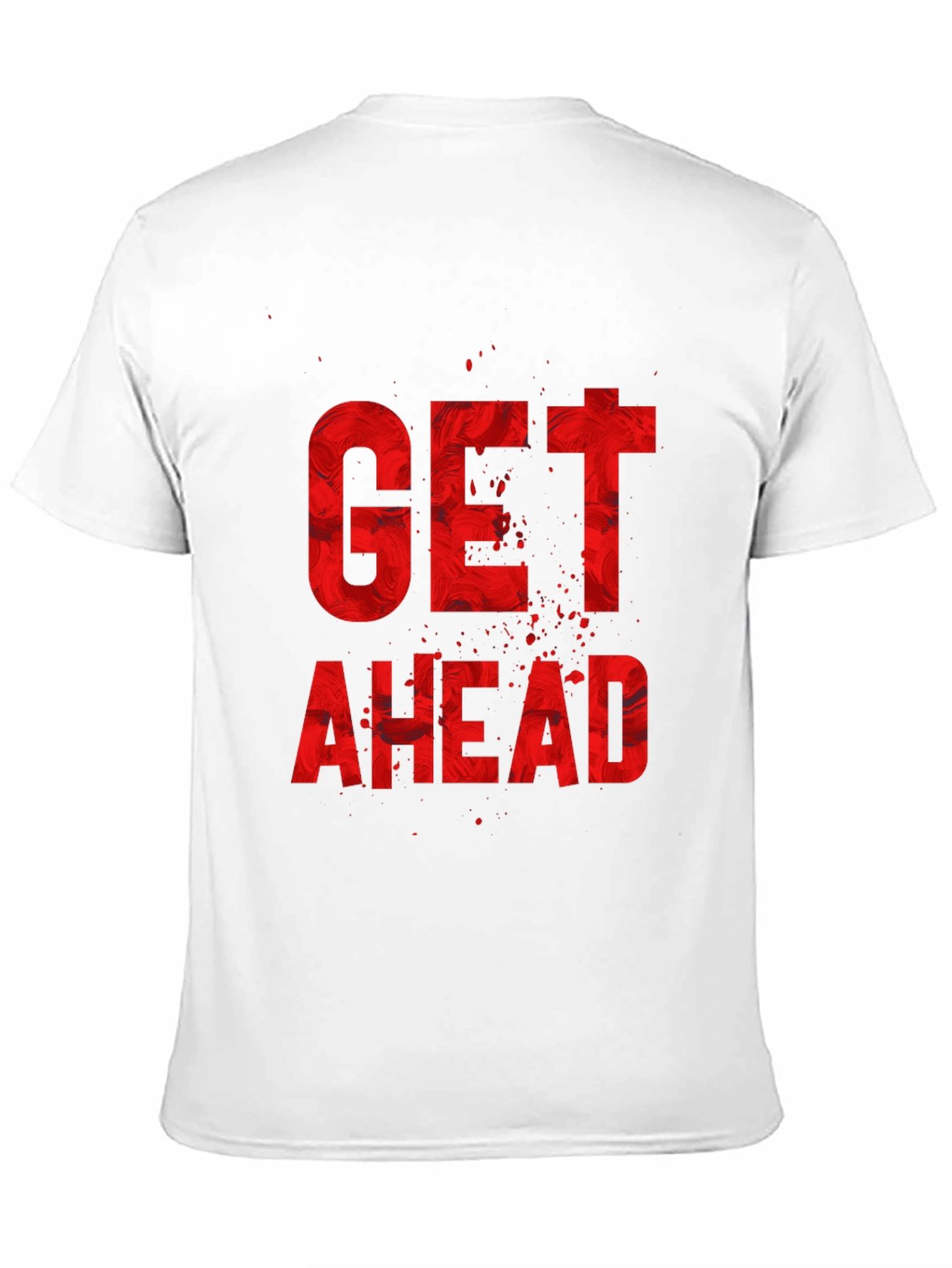 Get Ahead Graphic Print Black T-Shirt
