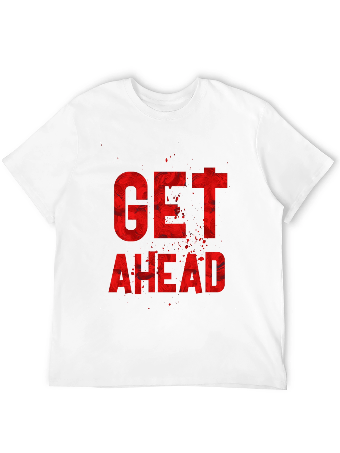 Get Ahead Graphic Print Black T-Shirt