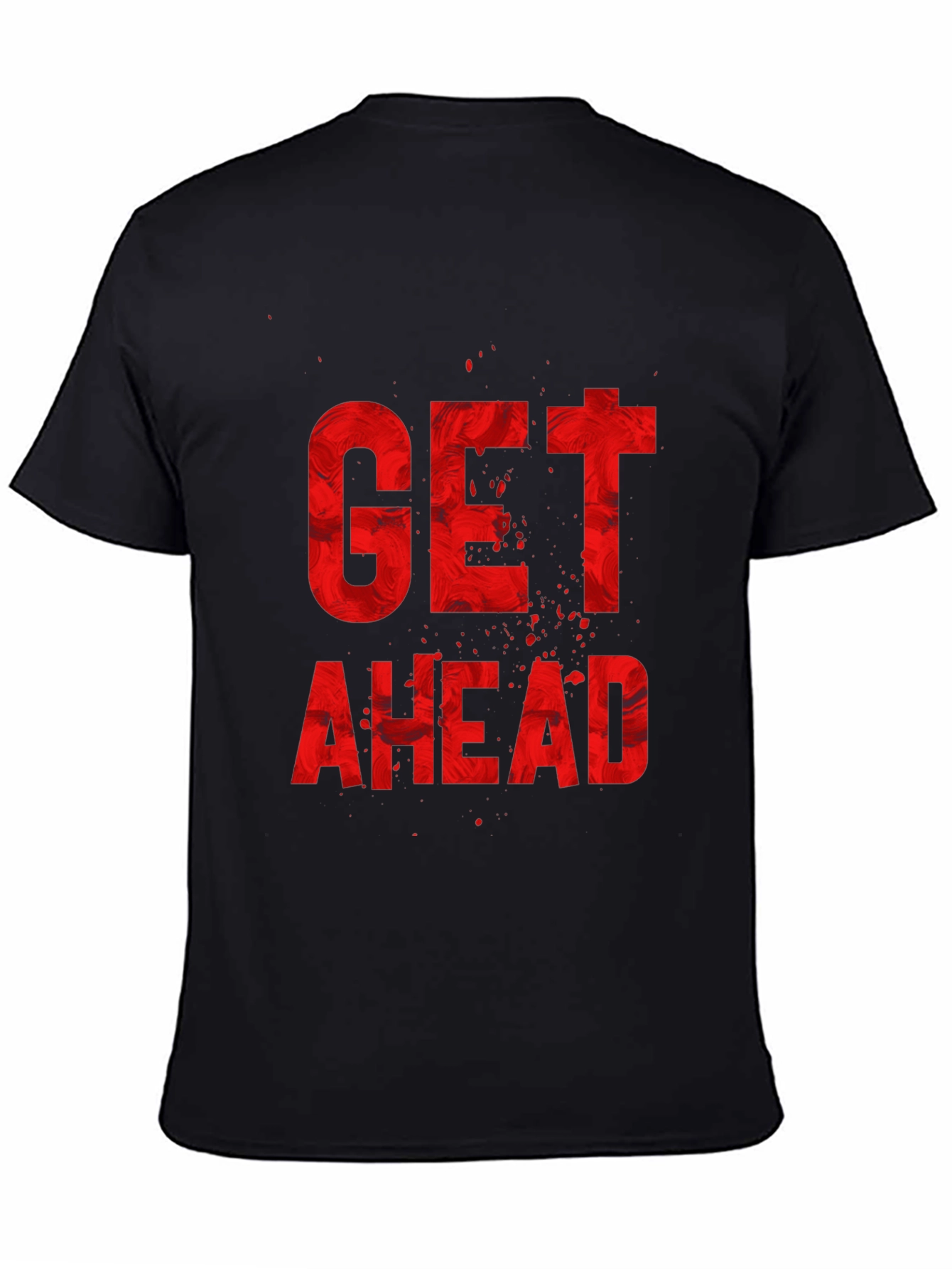 Get Ahead Graphic Print Black T-Shirt
