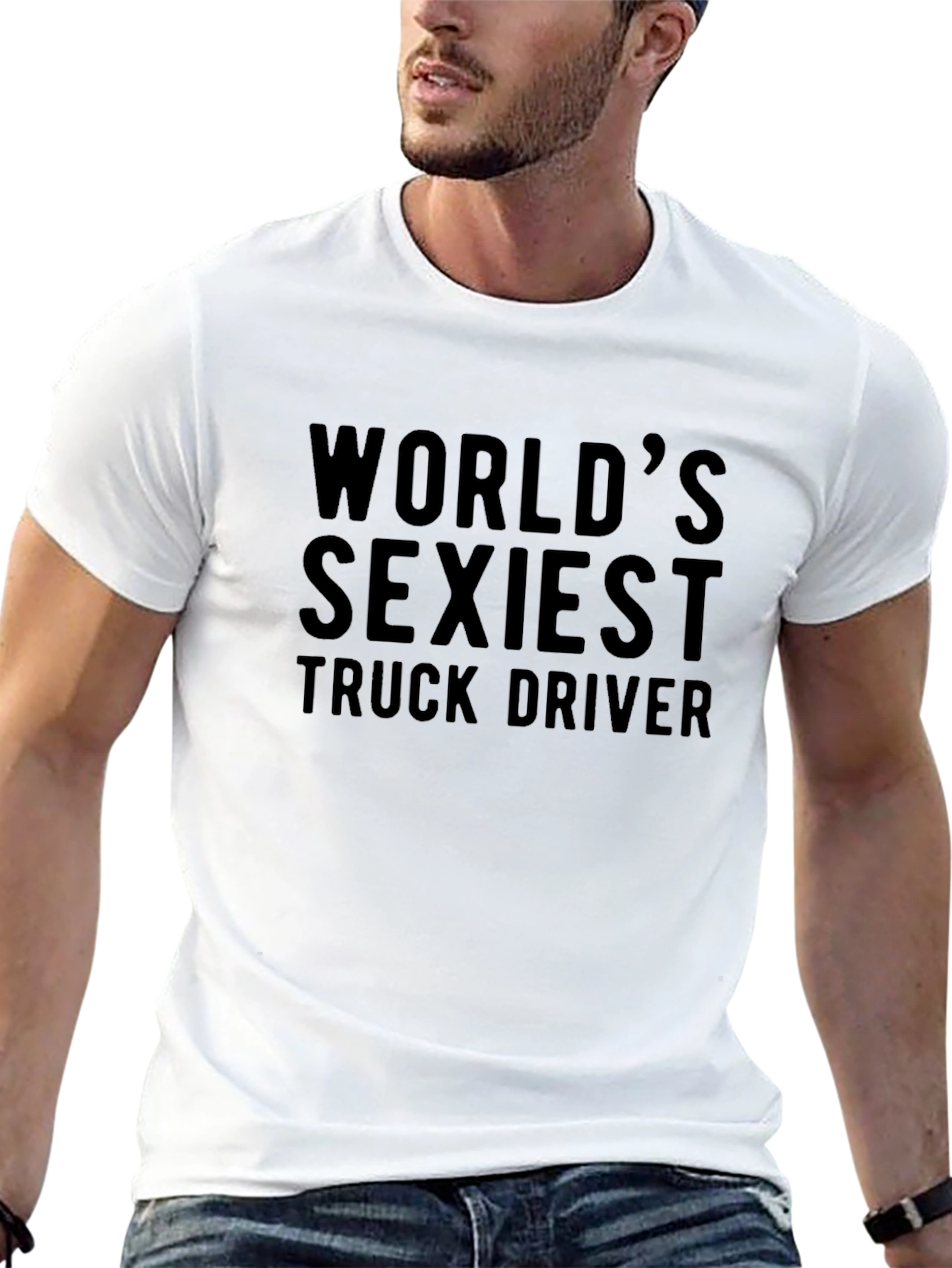 Worlds Sexiest Truck Driver Black T-Shirt