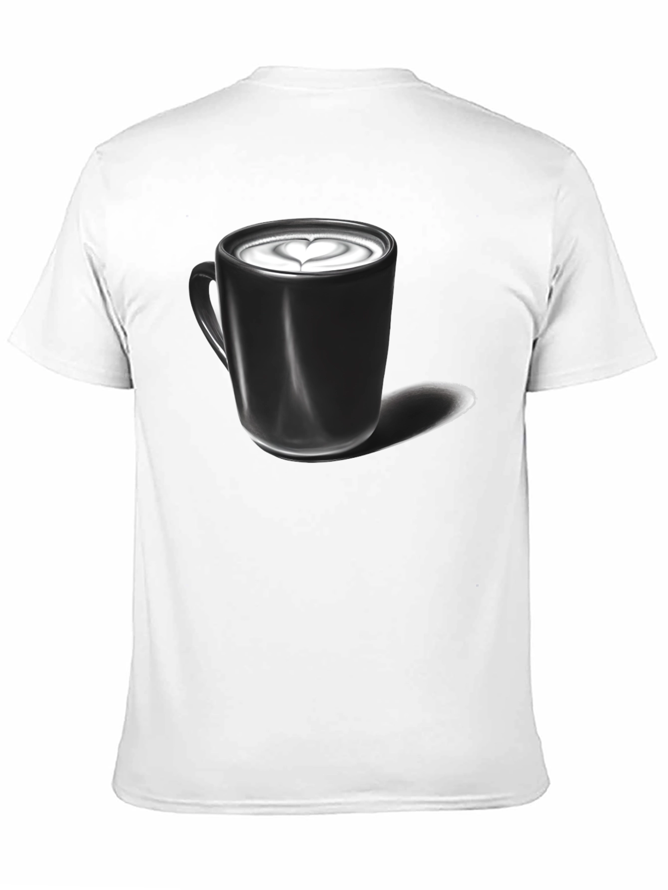Latte Art Graphic Tee - Coffee Lover Shirt