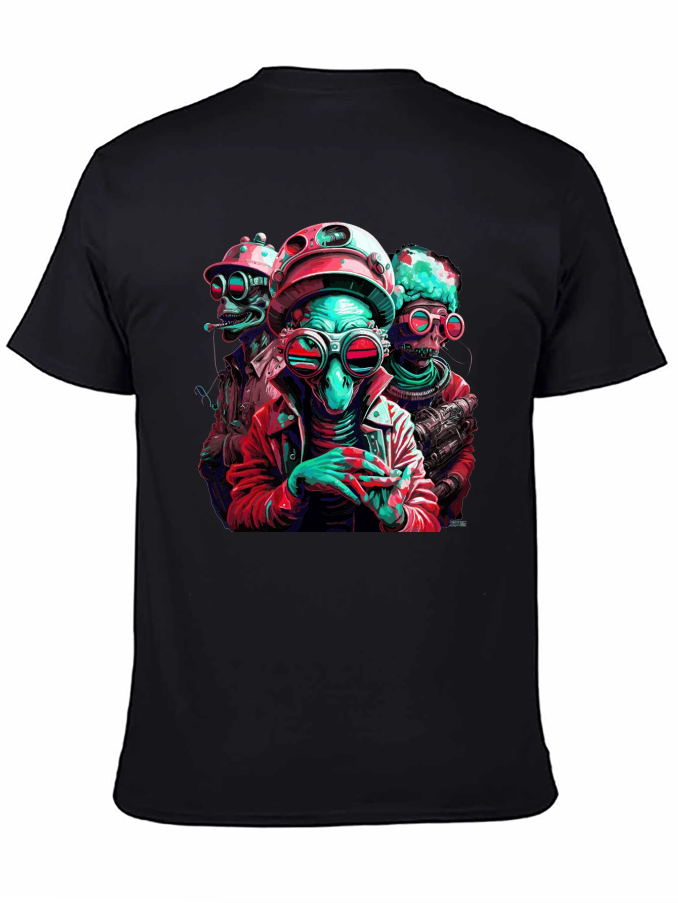 Retro Alien Crew Graphic Tee