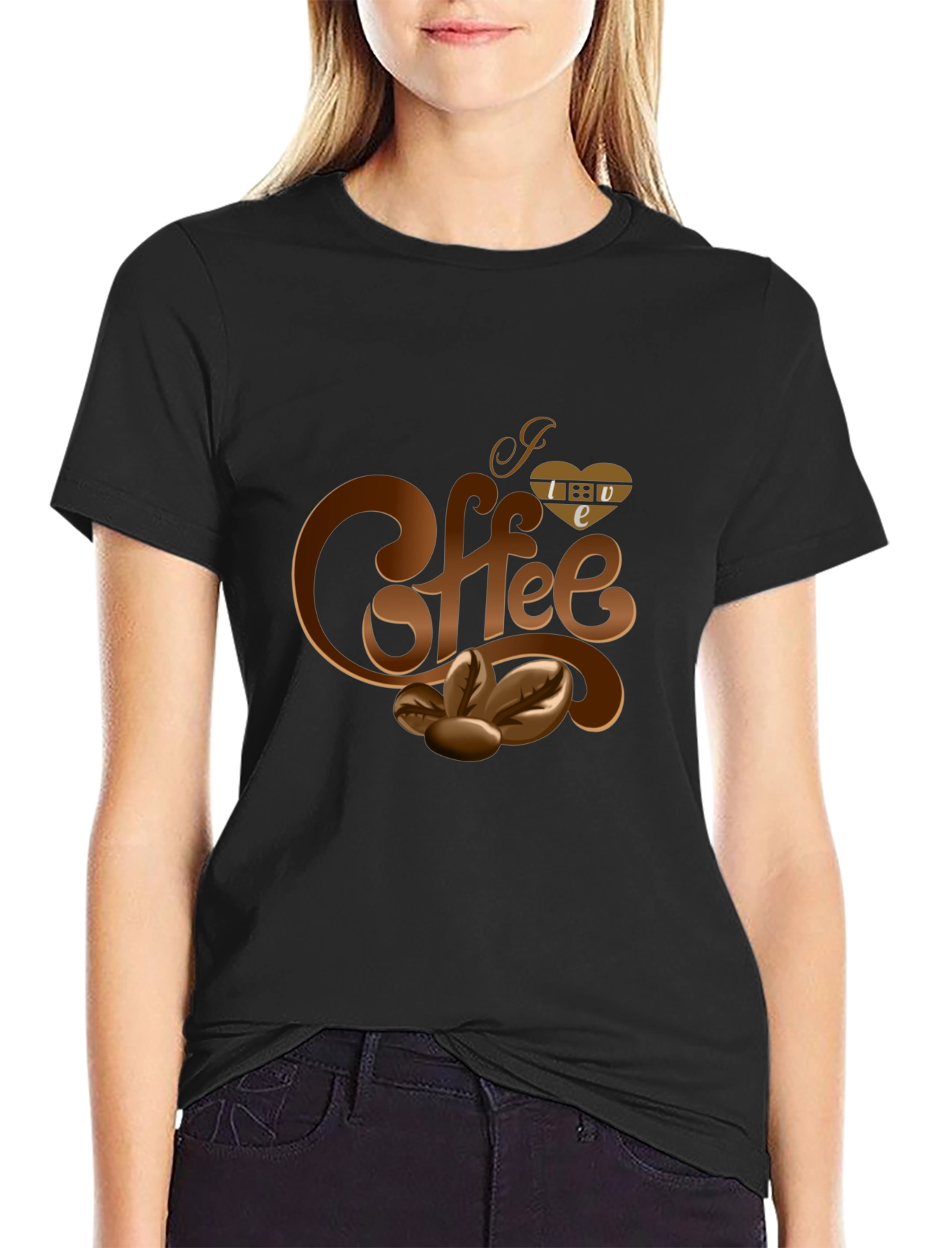 I Love Coffee Graphic T-Shirt - Casual Style