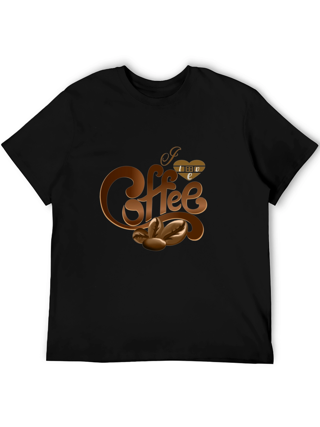 I Love Coffee Graphic T-Shirt - Casual Style