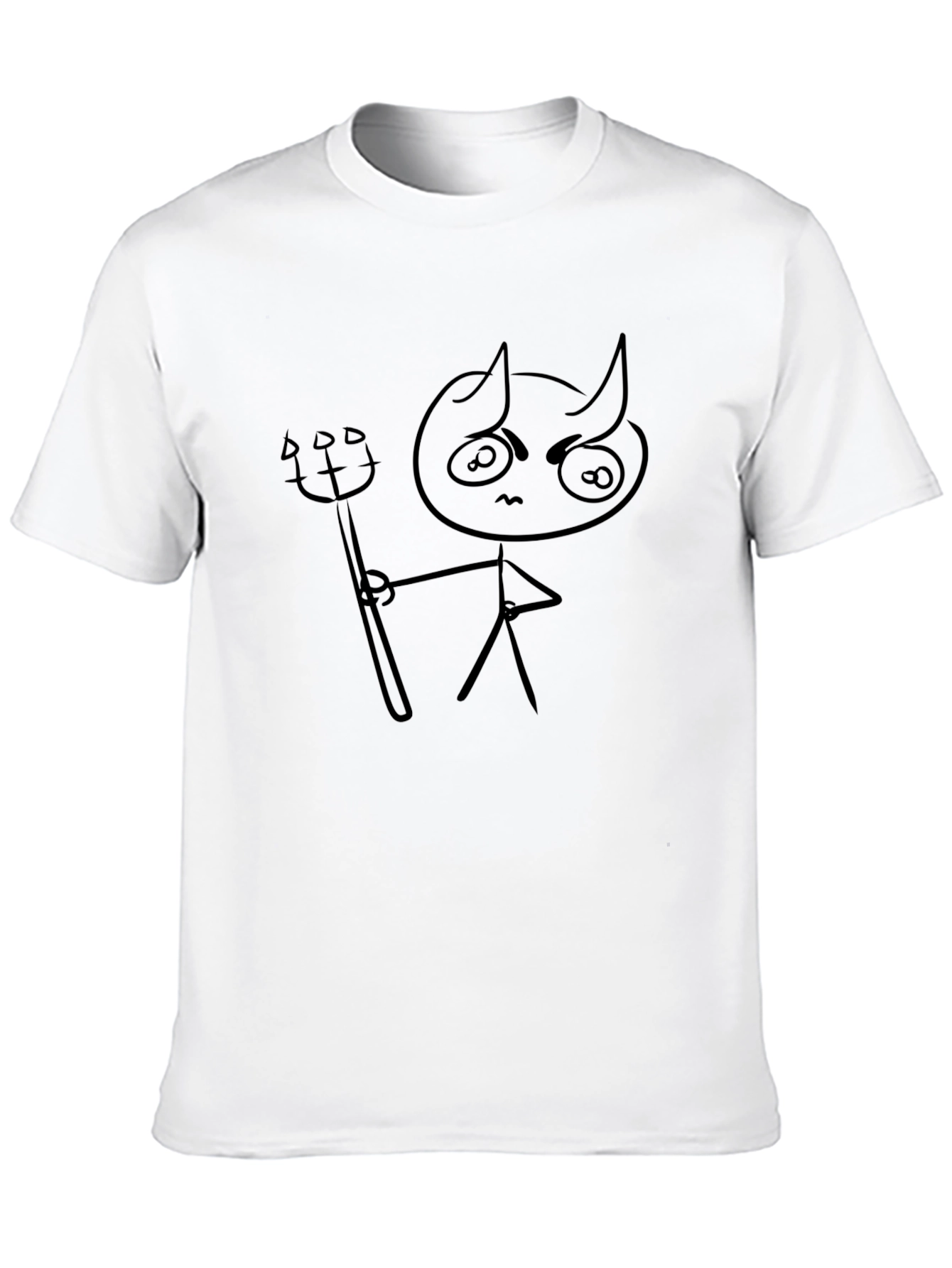Devil Stick Figure Graphic T-Shirt