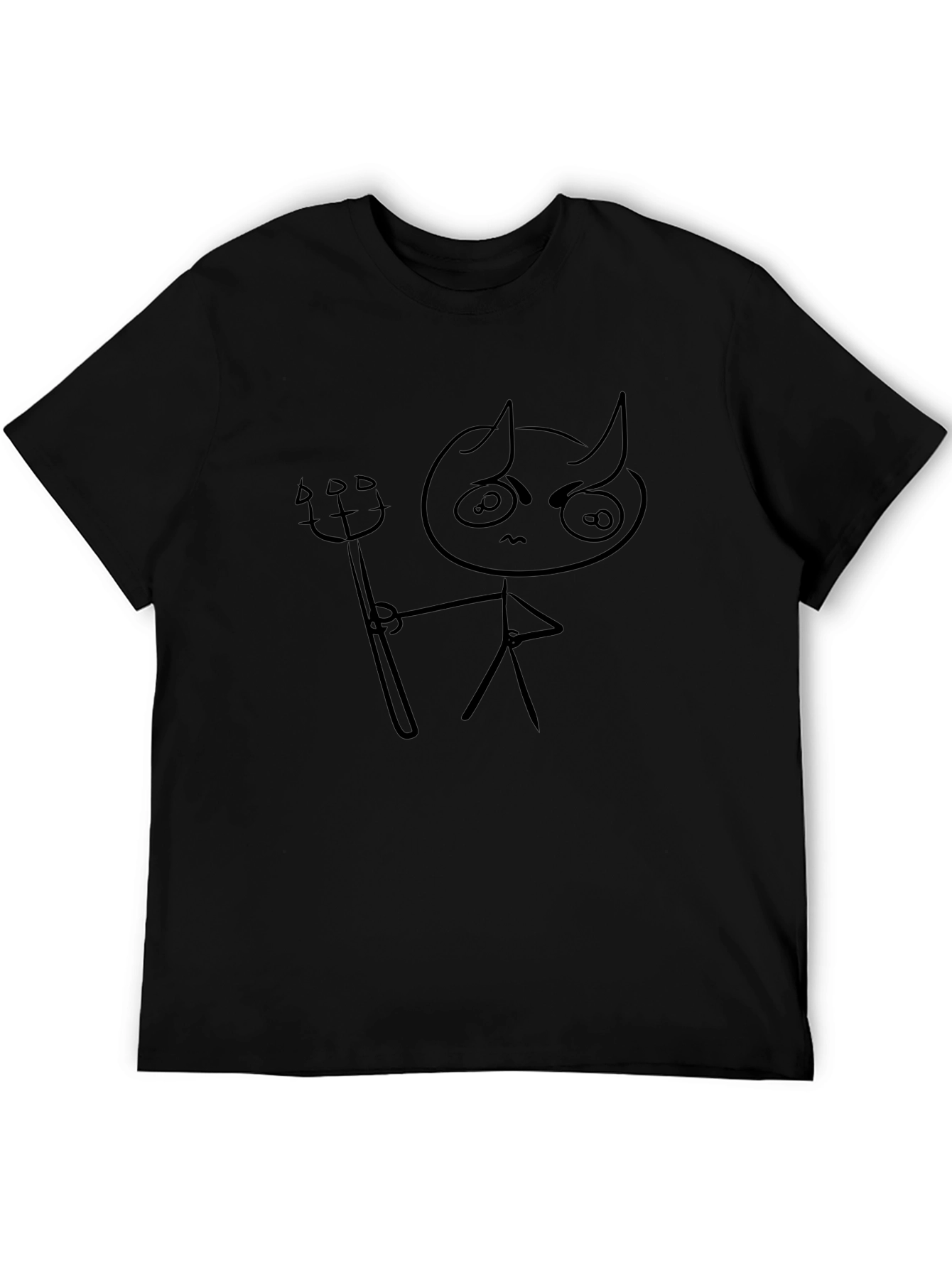 Devil Stick Figure Graphic T-Shirt