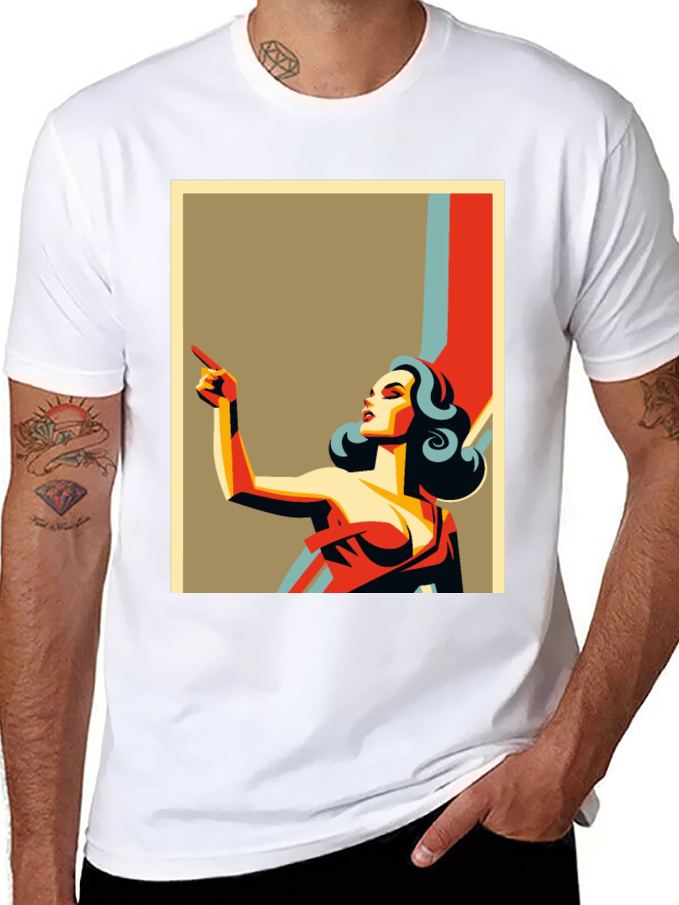 Retro Style Illustration T-Shirt