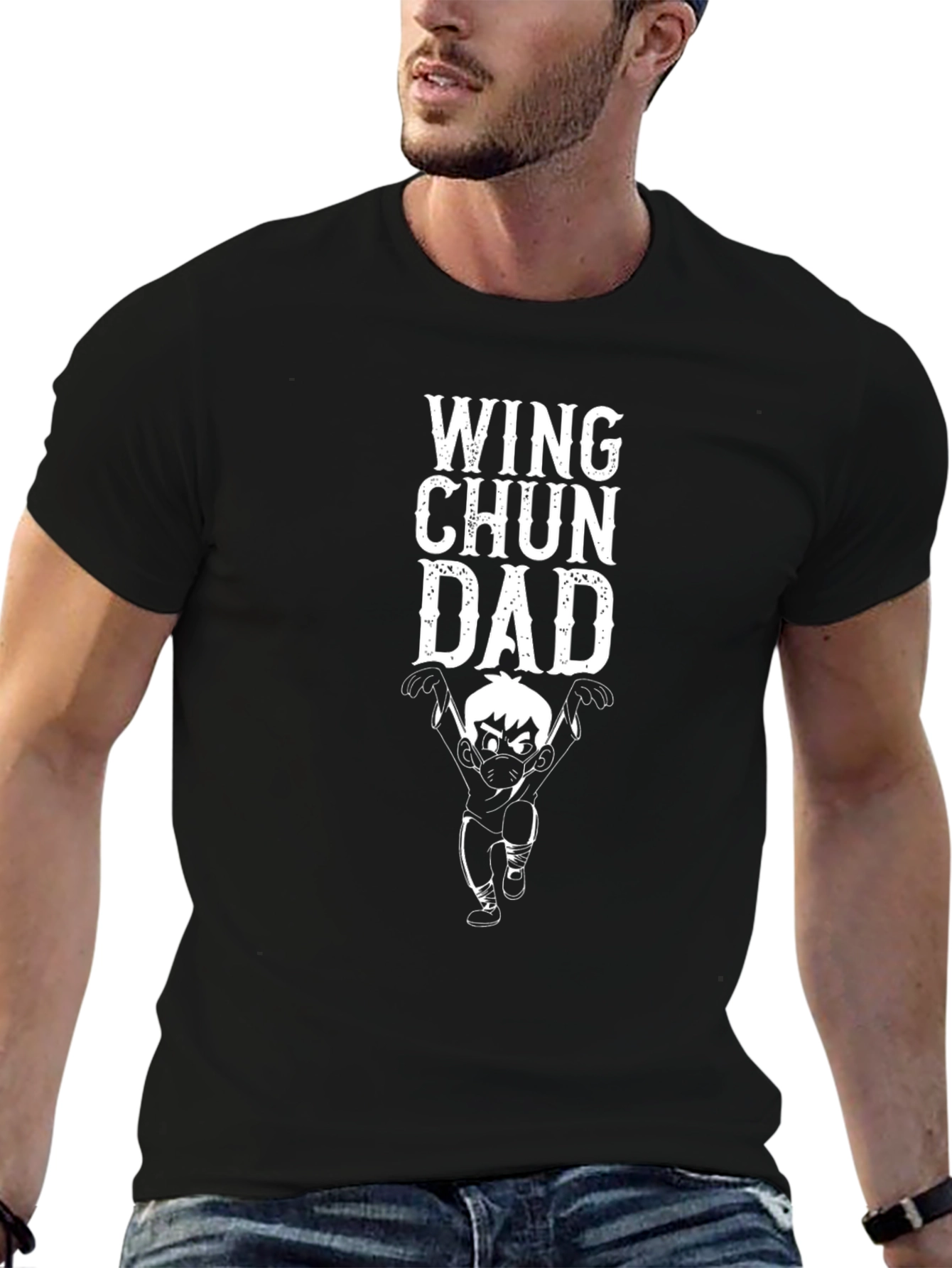 Wing Chun Dad Black T-Shirt