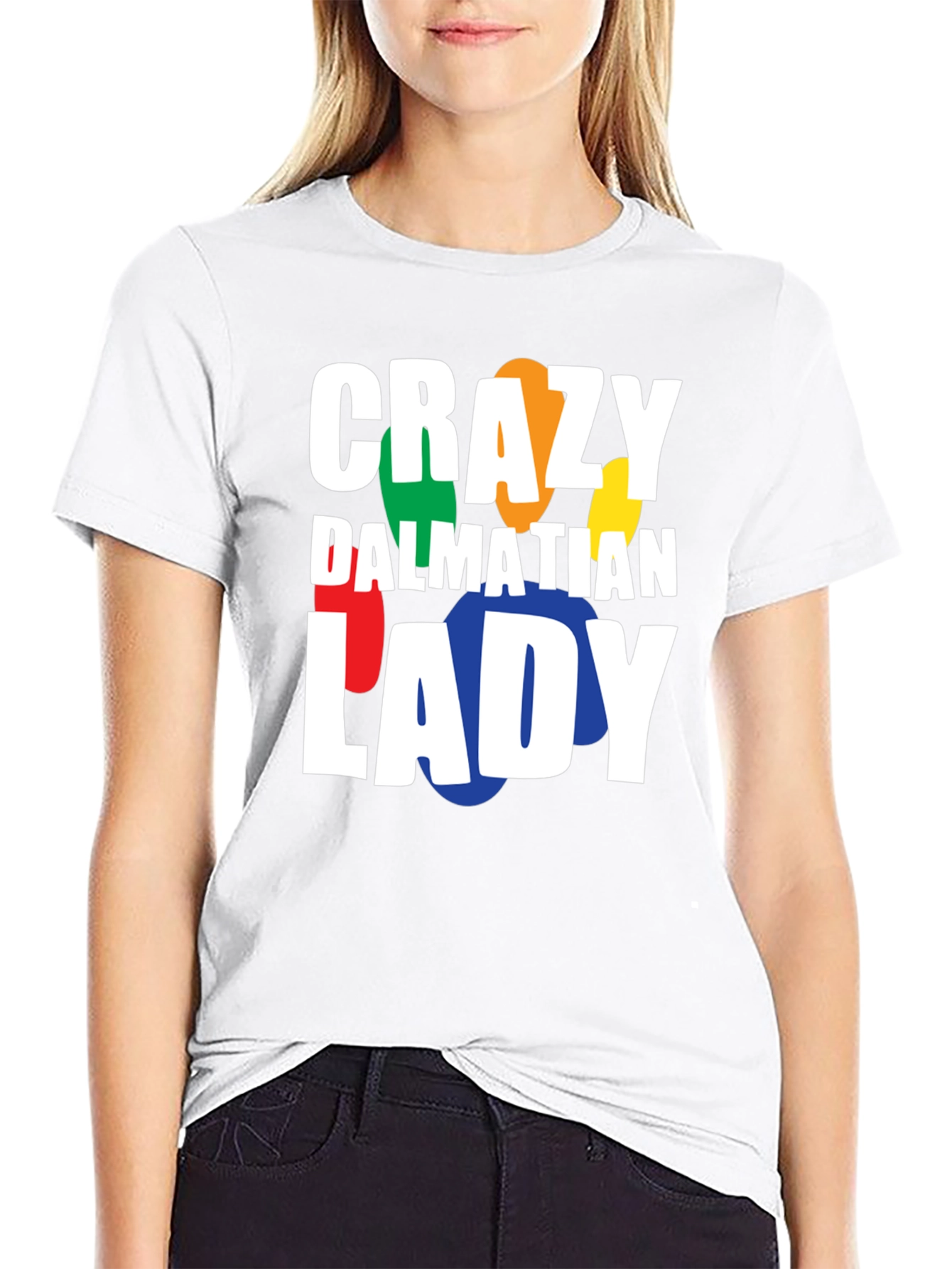 Crazy Dalmatian Lady T-Shirt