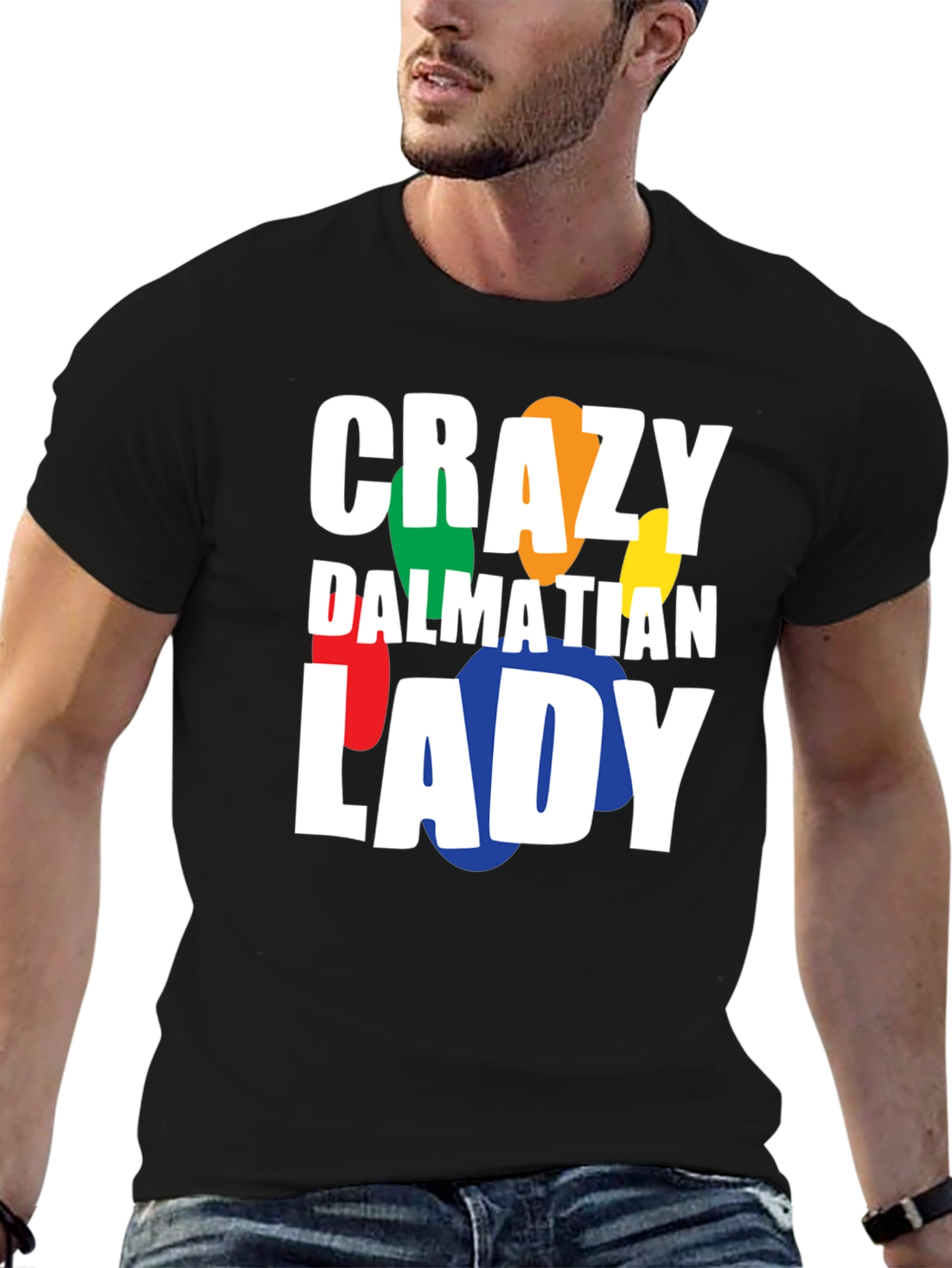 Crazy Dalmatian Lady T-Shirt