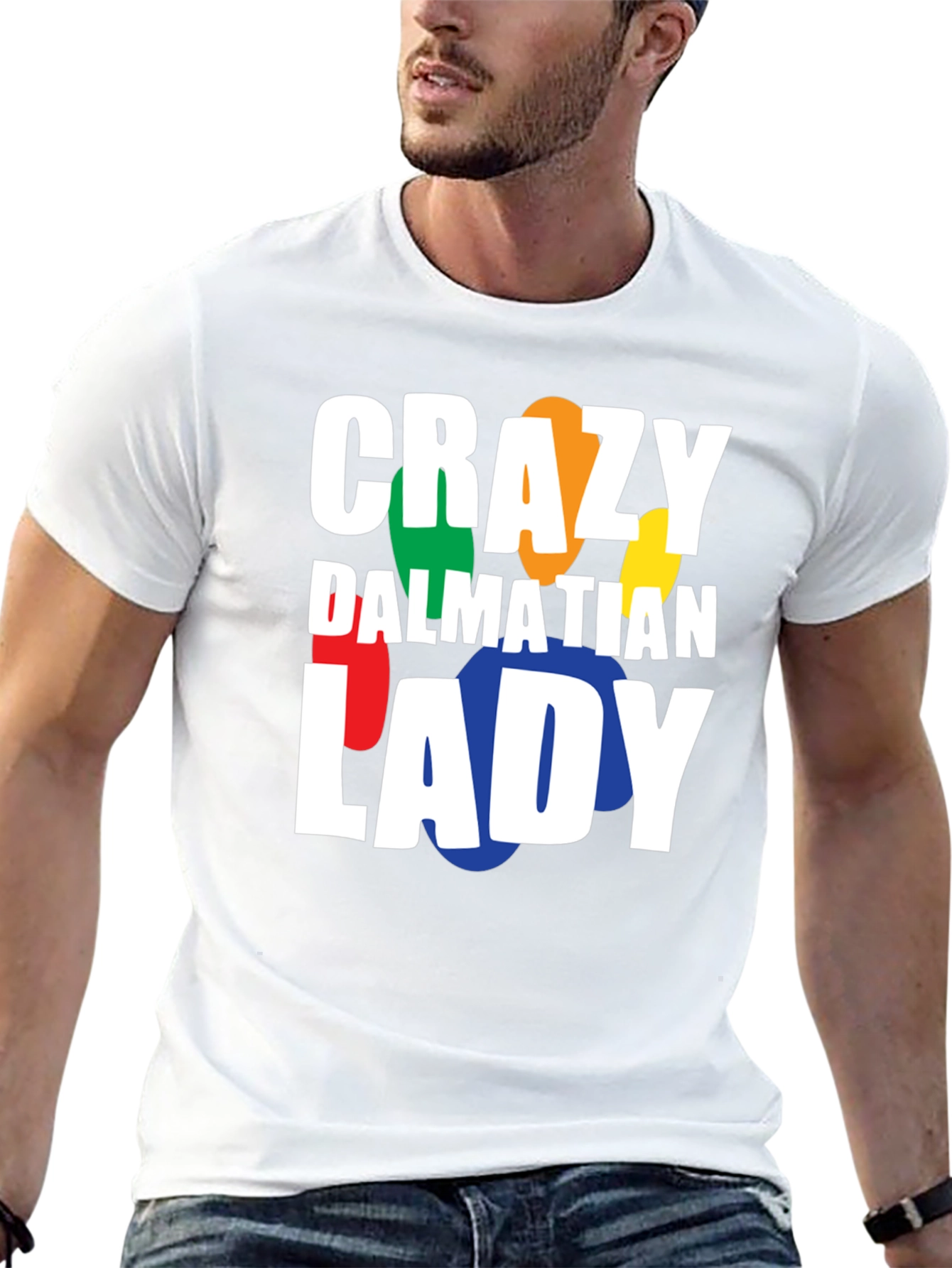 Crazy Dalmatian Lady T-Shirt