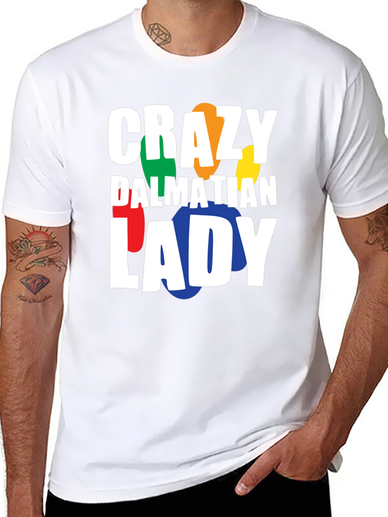 Crazy Dalmatian Lady T-Shirt