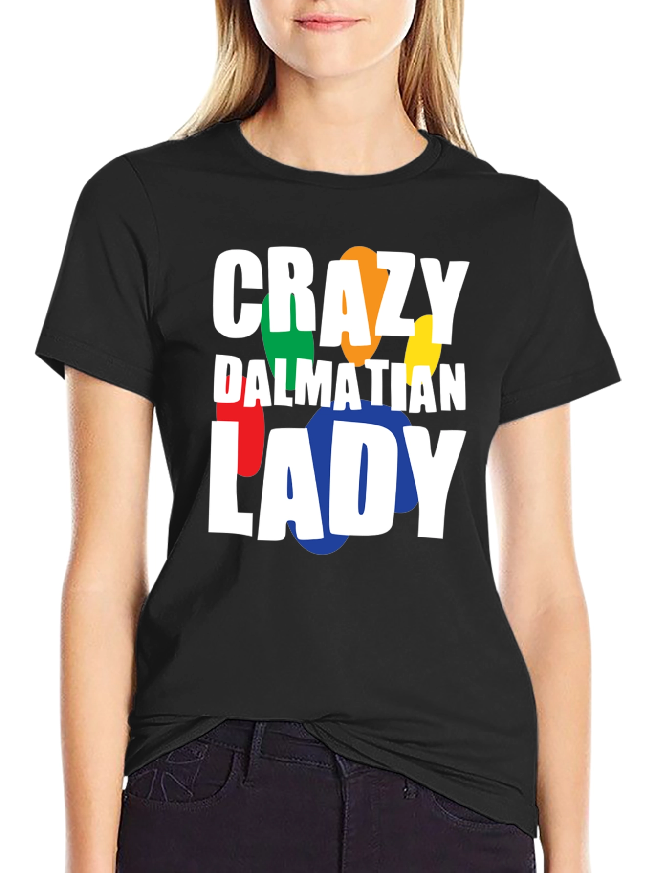 Crazy Dalmatian Lady T-Shirt