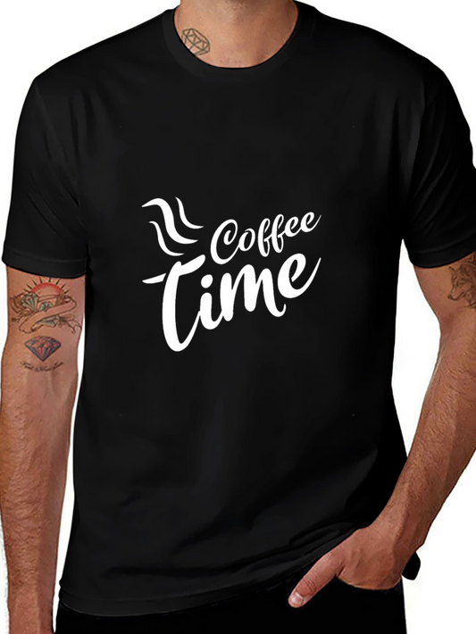 Coffee Time Black T-Shirt - Stylish & Comfortable