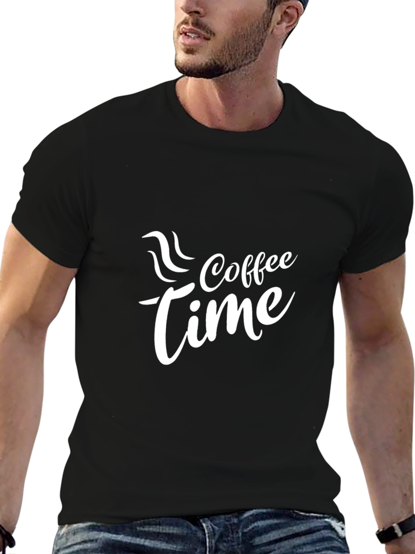 Coffee Time Black T-Shirt - Stylish & Comfortable