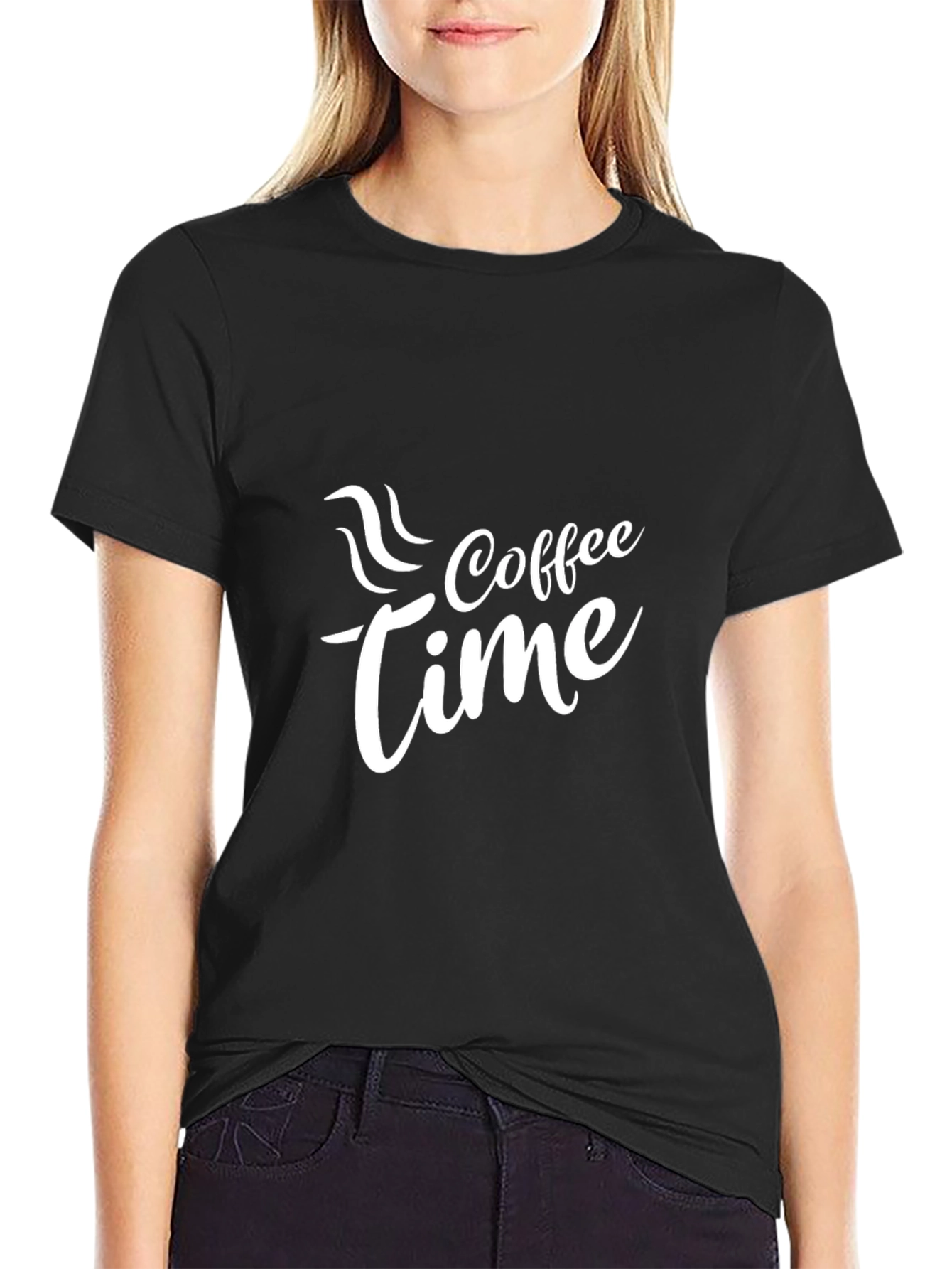 Coffee Time Black T-Shirt - Stylish & Comfortable