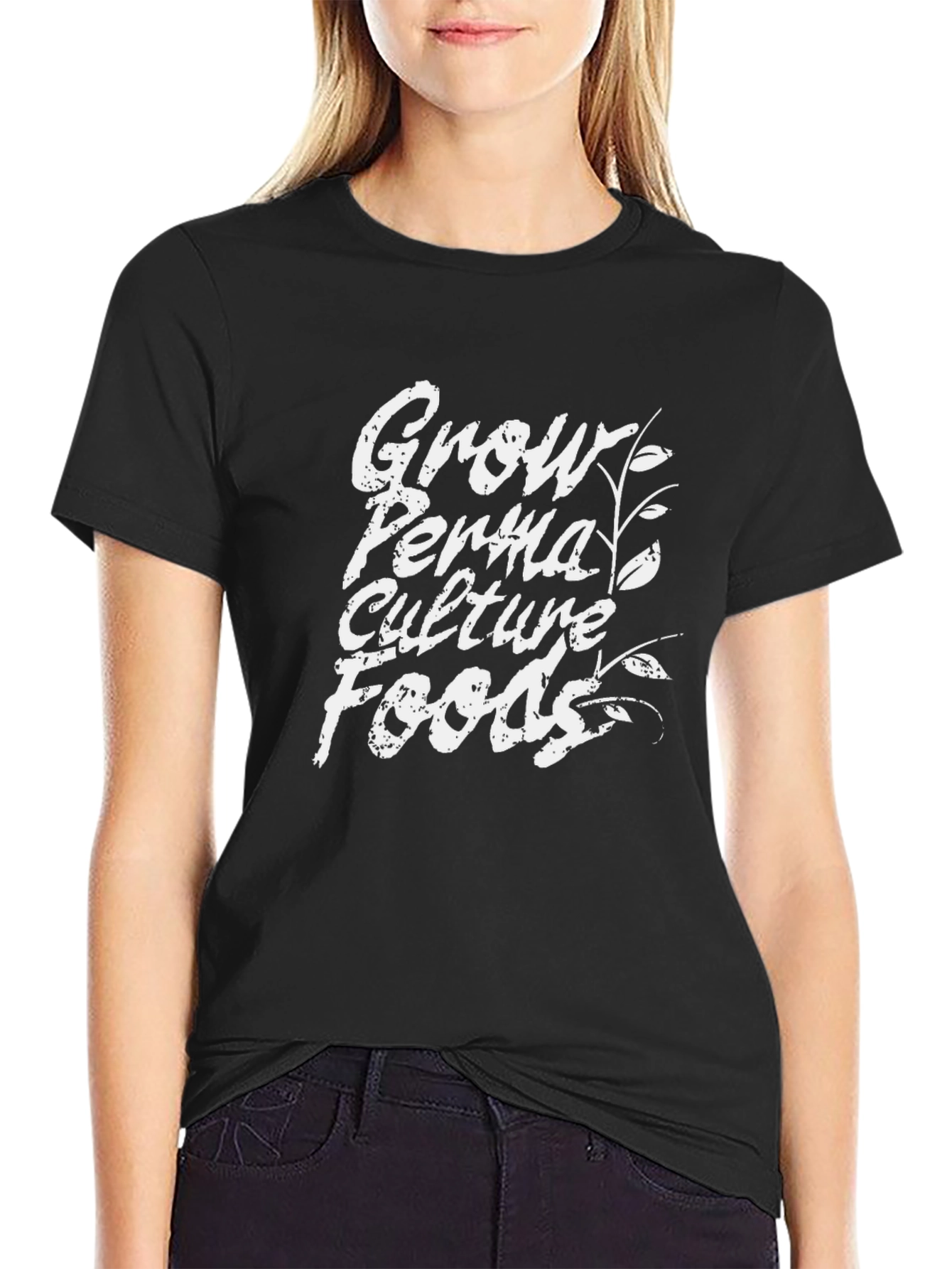 Grow Perma Culture Foods Black T-Shirt