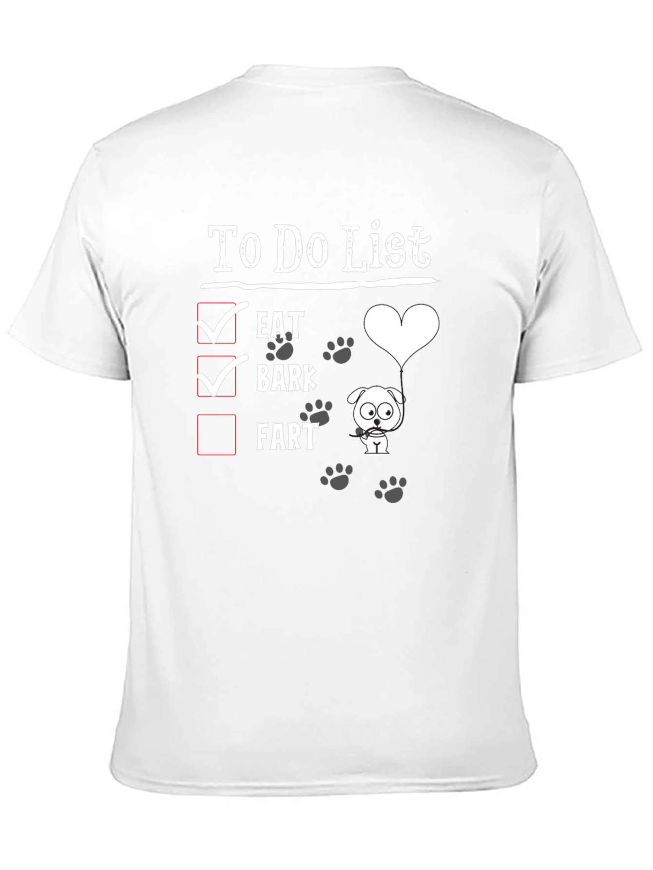 Dog To-Do List Graphic Tee
