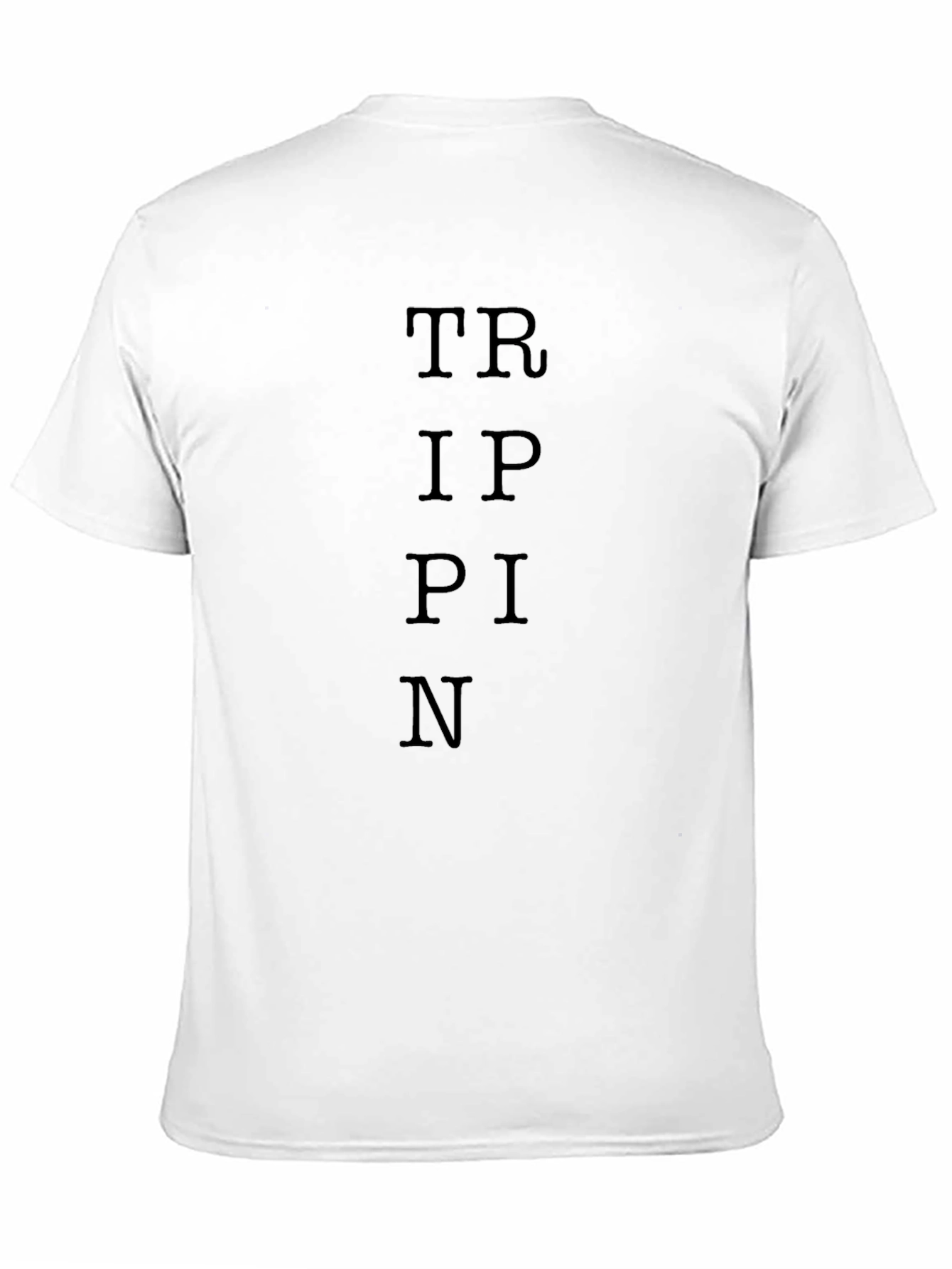 Trippin Black Graphic Tee - Classic Comfort
