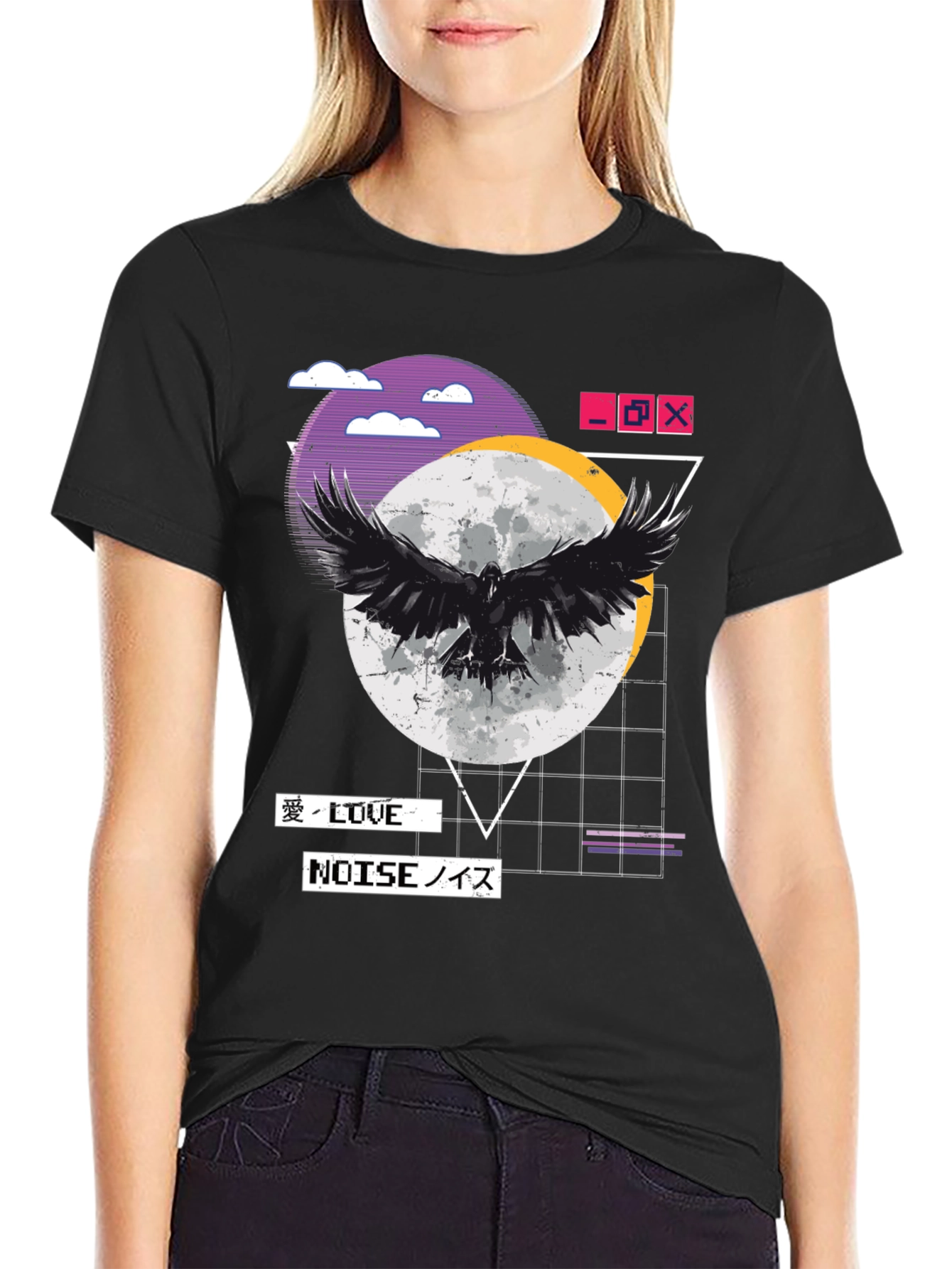 Raven Moon Graphic T-Shirt
