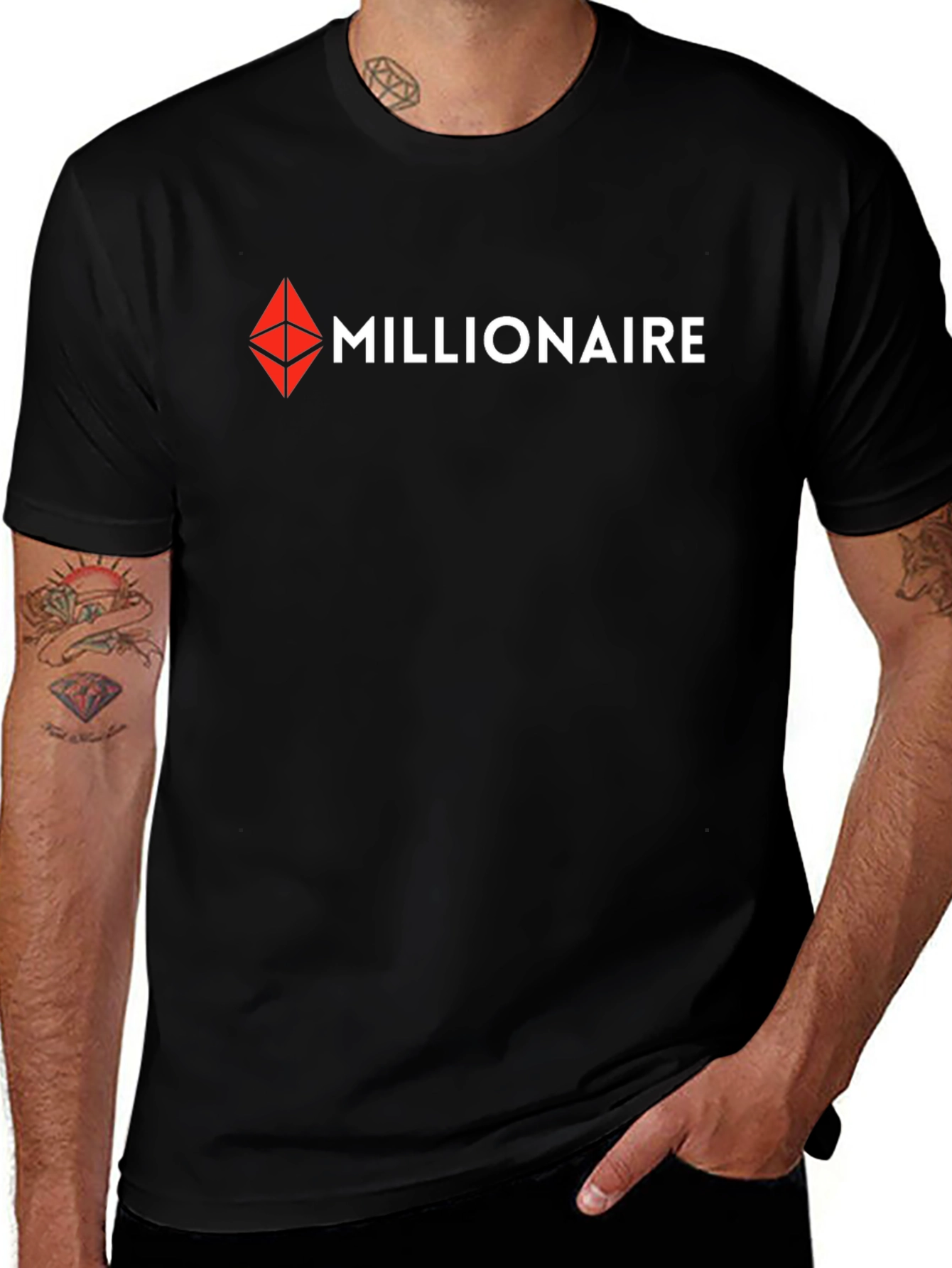 Millionaire Crypto T-Shirt - Ethereum Logo