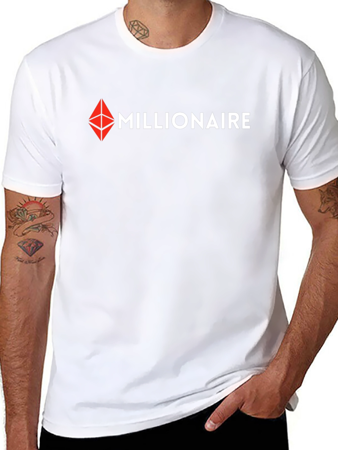 Millionaire Crypto T-Shirt - Ethereum Logo