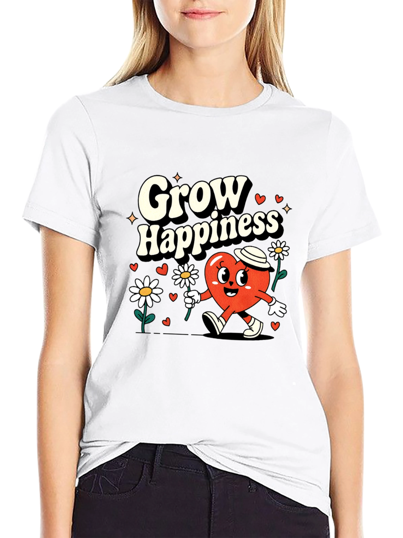 Grow Happiness Graphic Tee