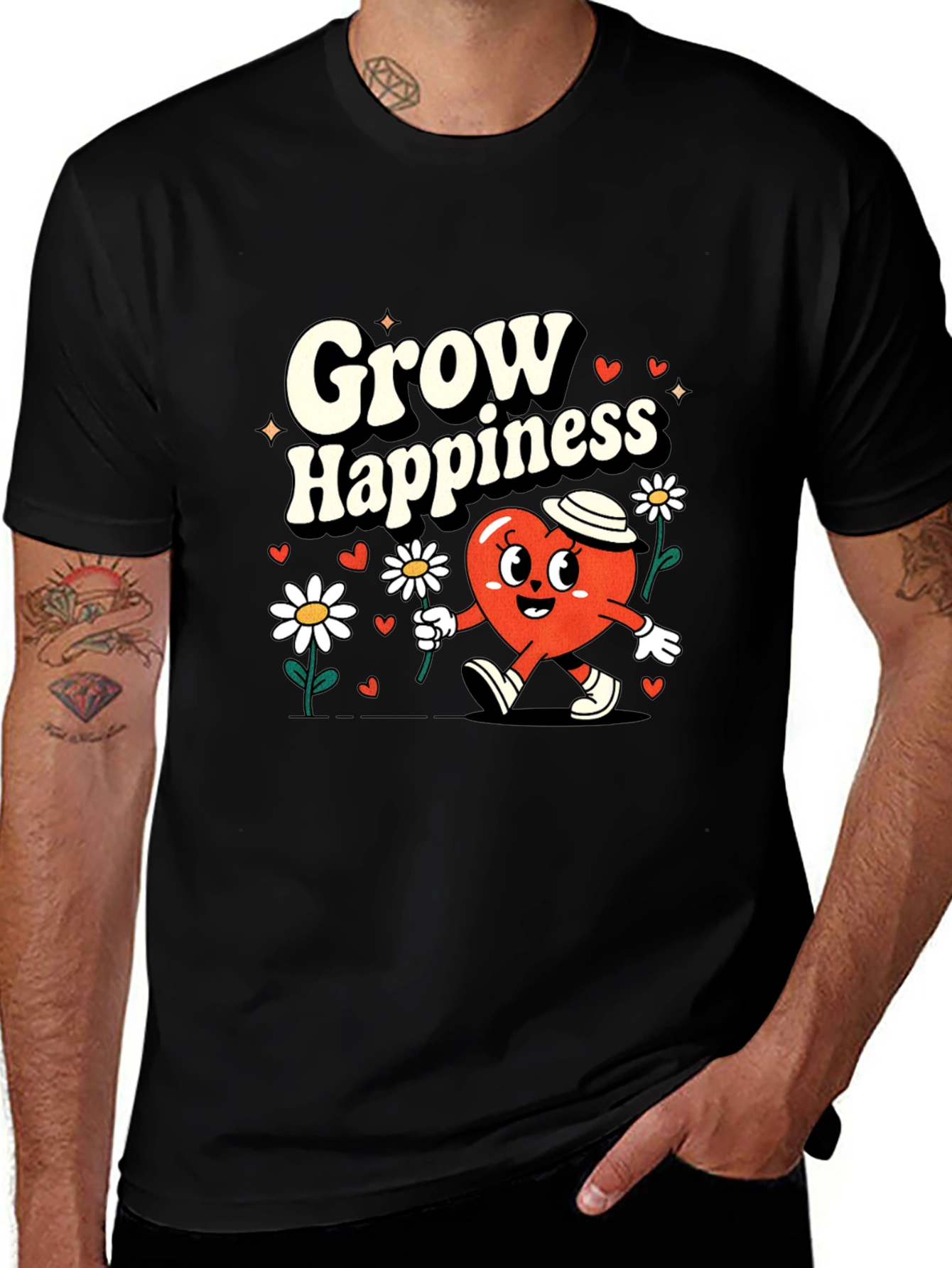 Grow Happiness Graphic Tee