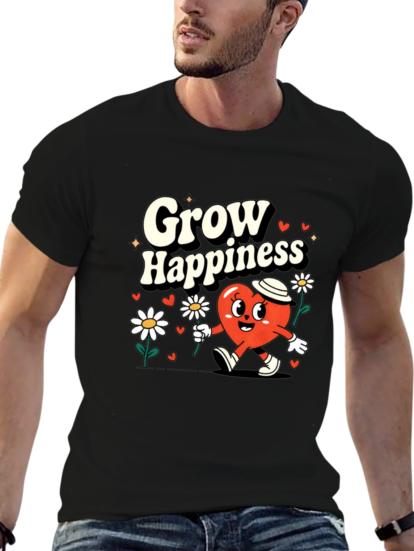 Grow Happiness Graphic Tee