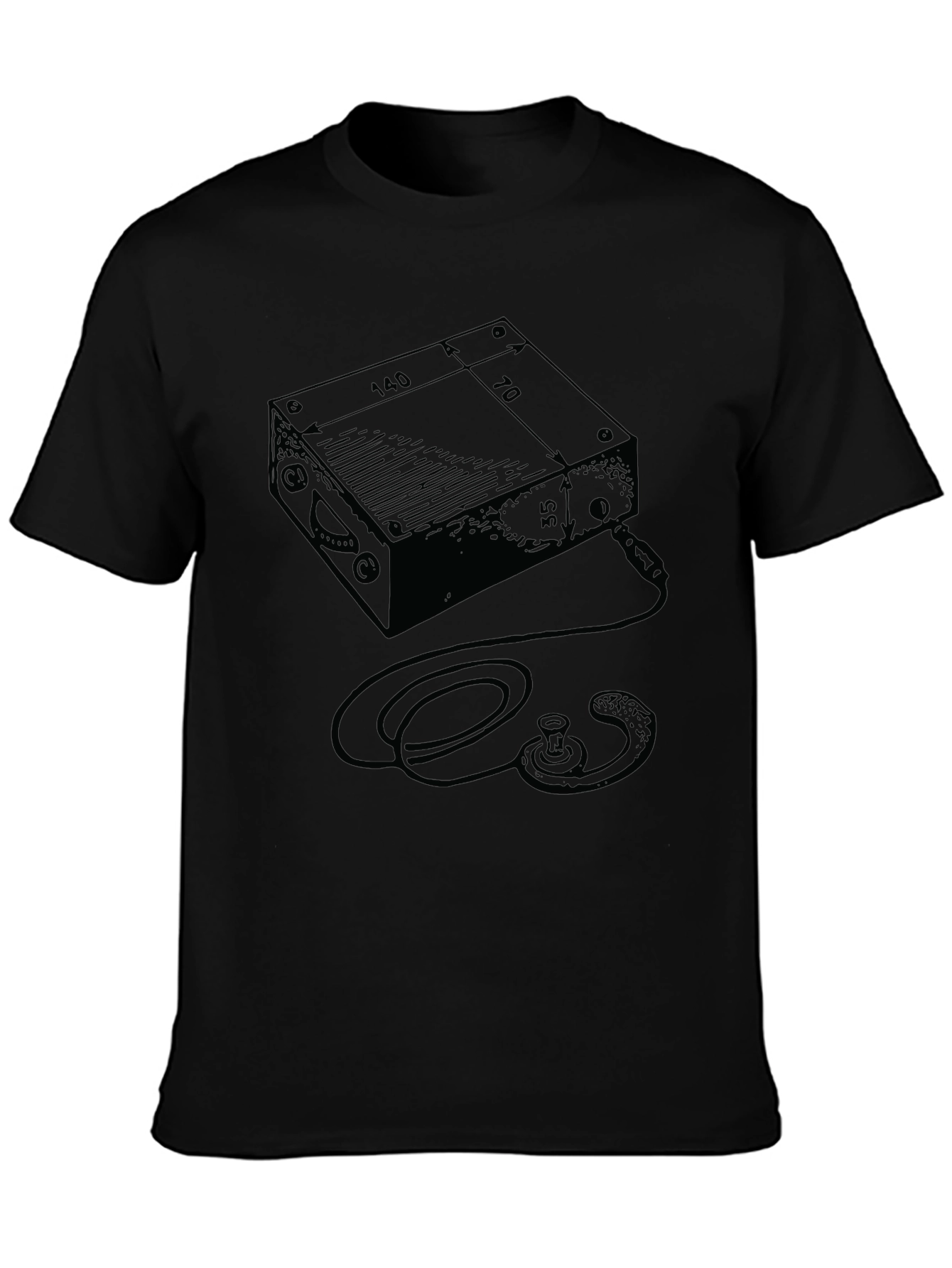 Retro Electronic Box Blueprint T-Shirt