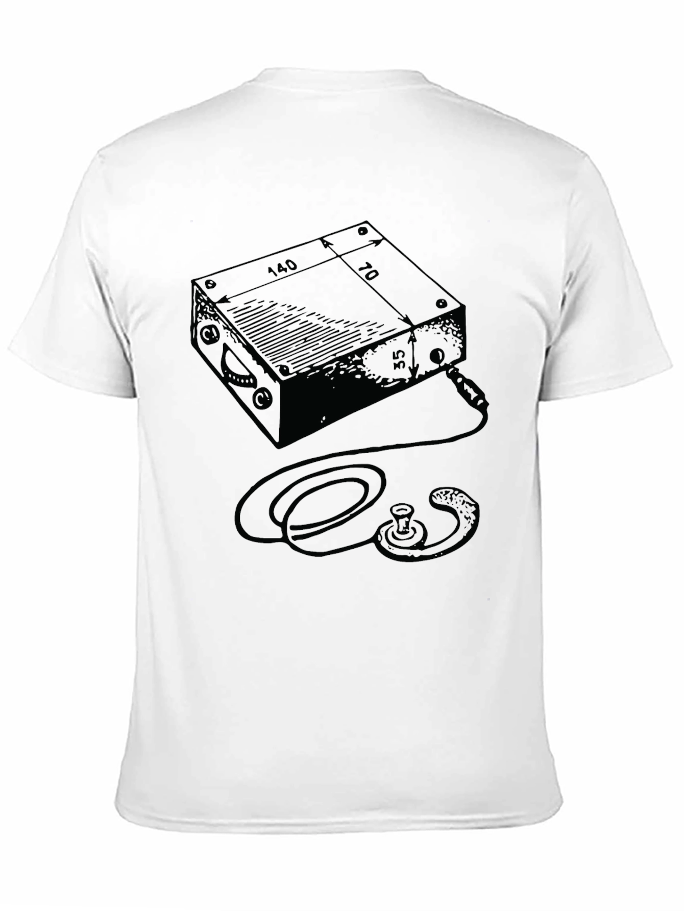 Retro Electronic Box Blueprint T-Shirt