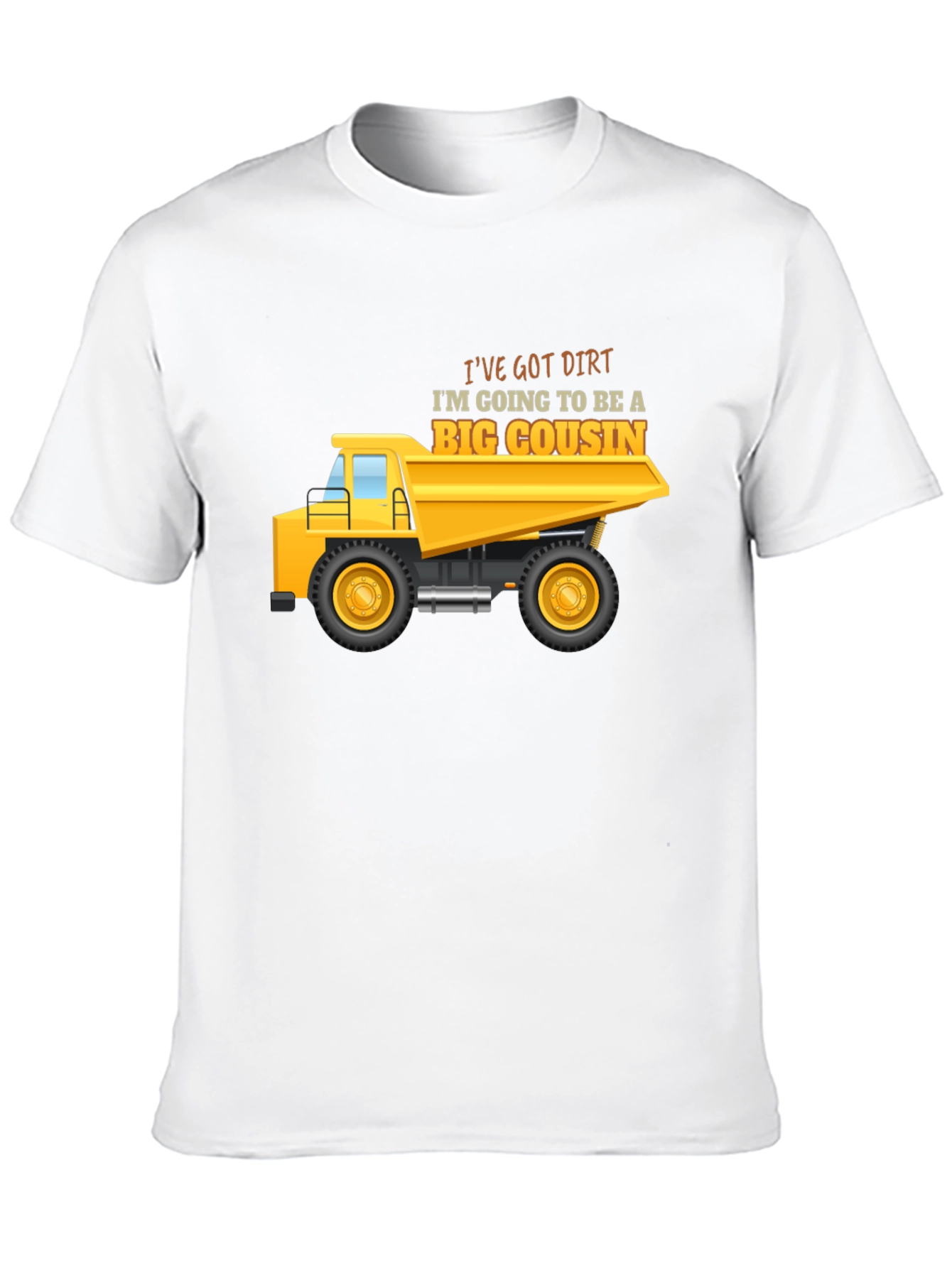 Big Cousin Construction Truck T-Shirt