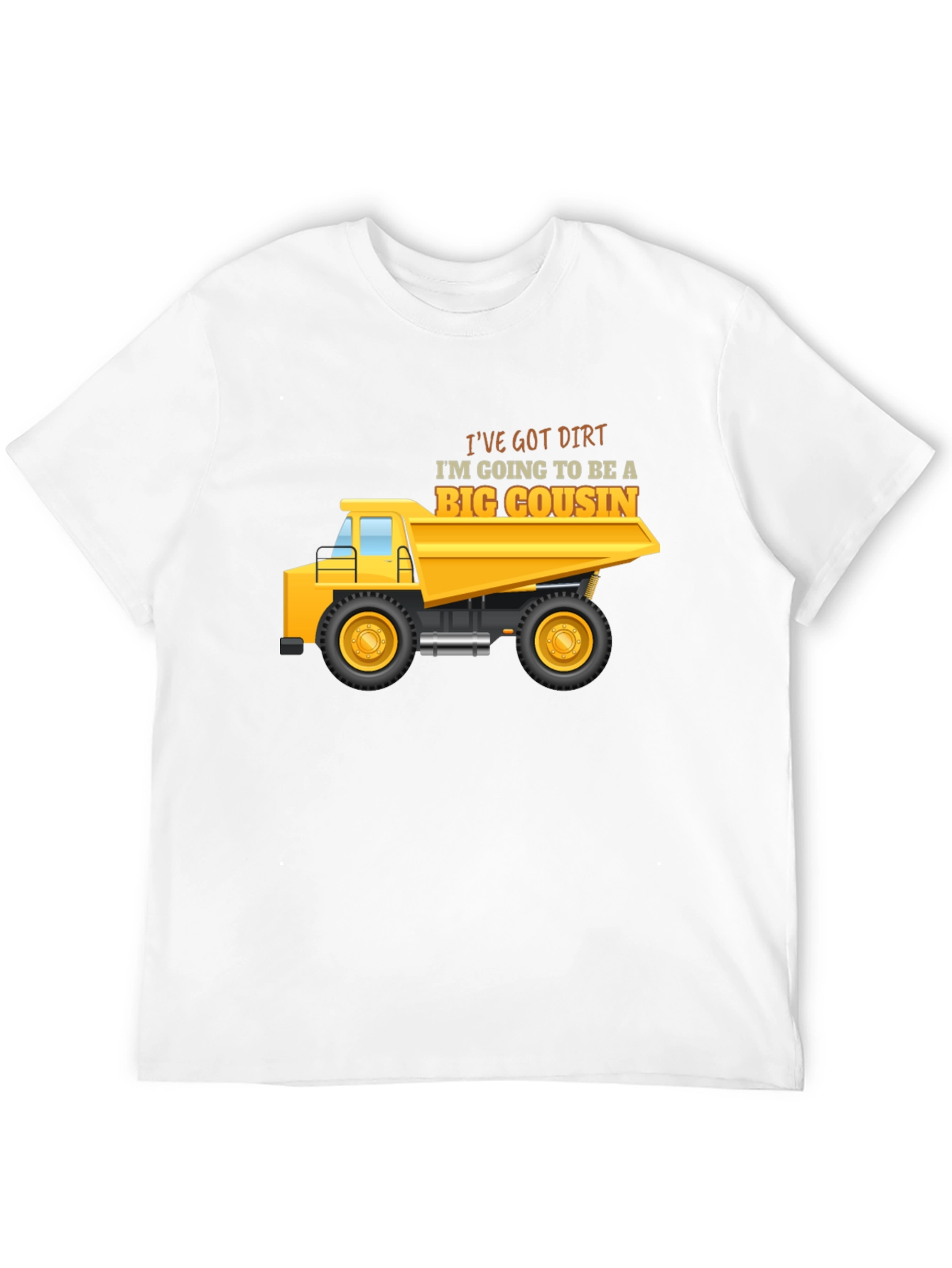 Big Cousin Construction Truck T-Shirt
