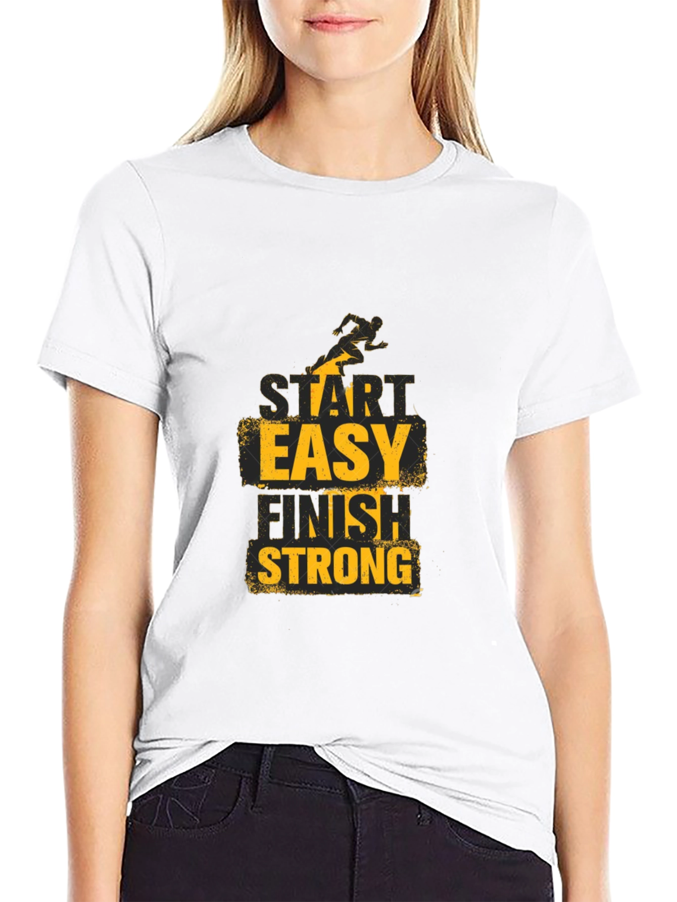 Start Easy Finish Strong Graphic Tee