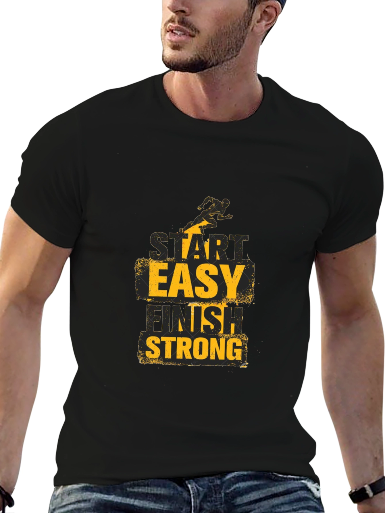 Start Easy Finish Strong Graphic Tee