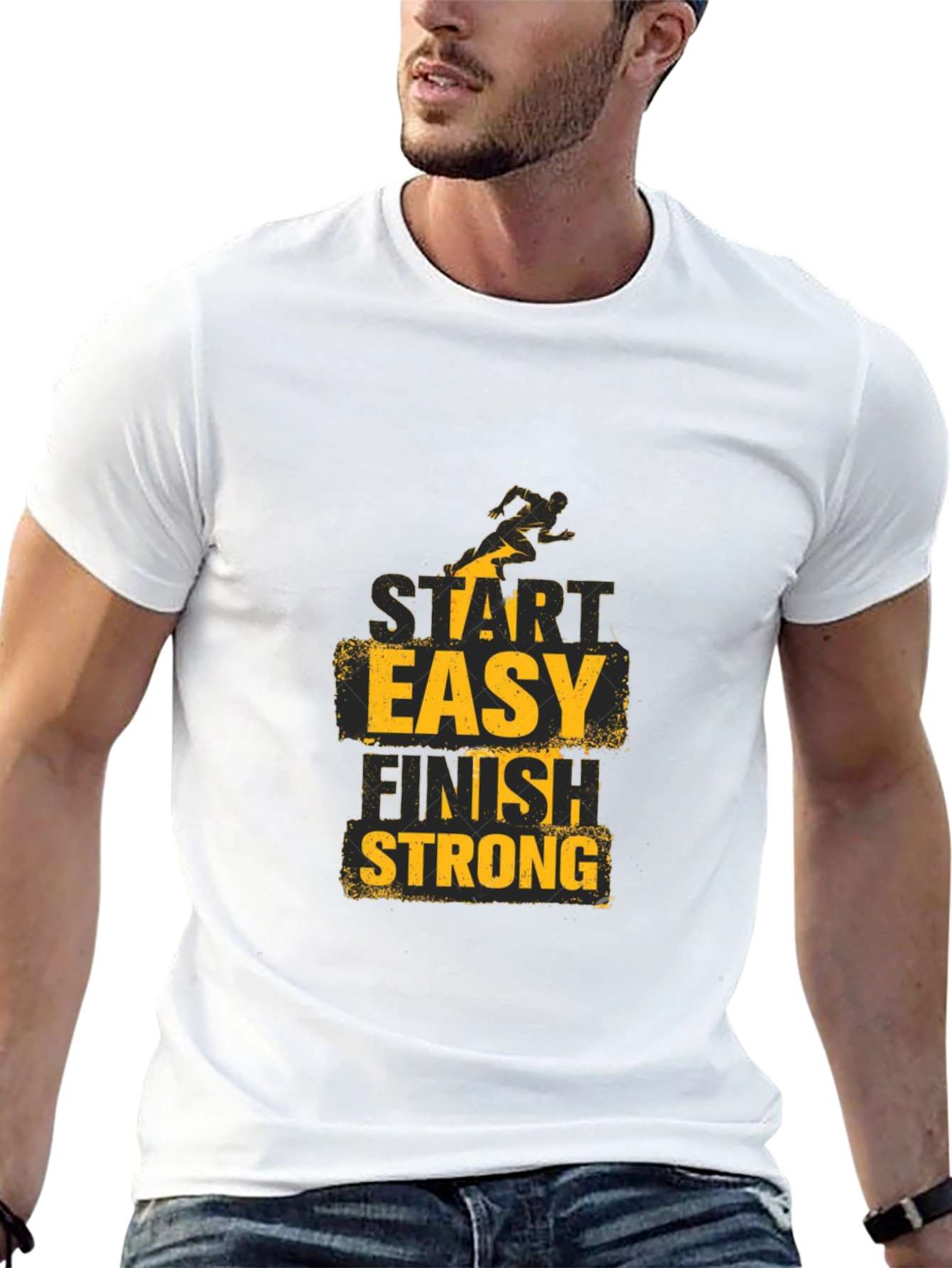 Start Easy Finish Strong Graphic Tee