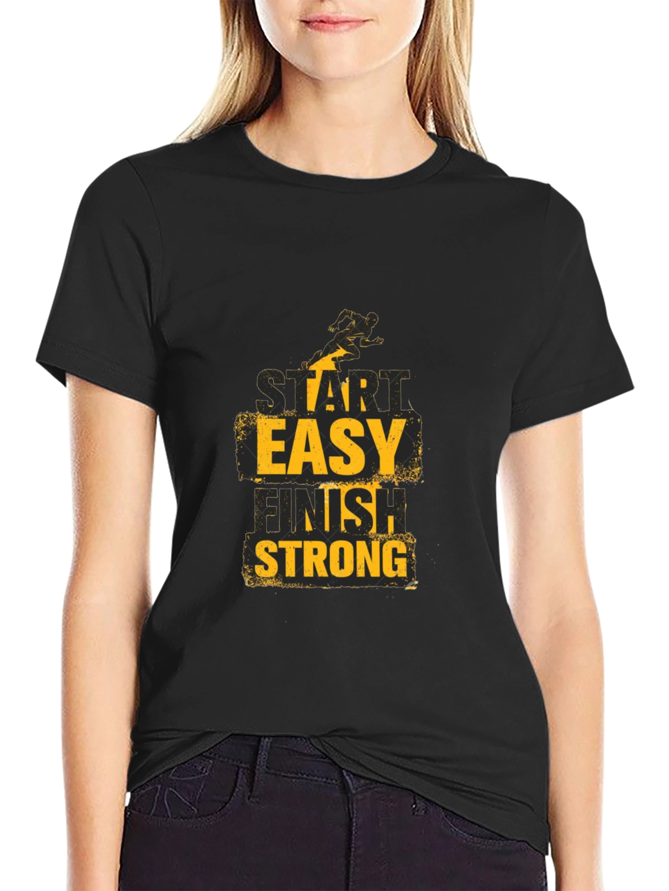 Start Easy Finish Strong Graphic Tee