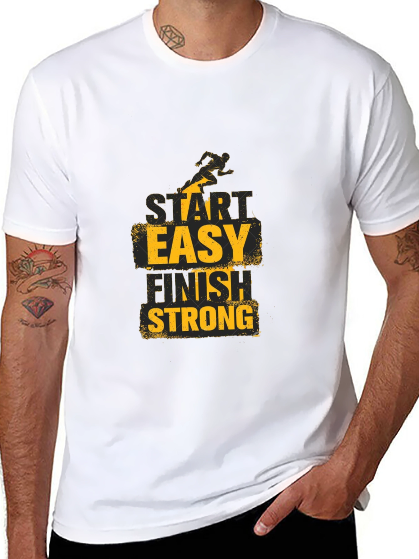 Start Easy Finish Strong Graphic Tee