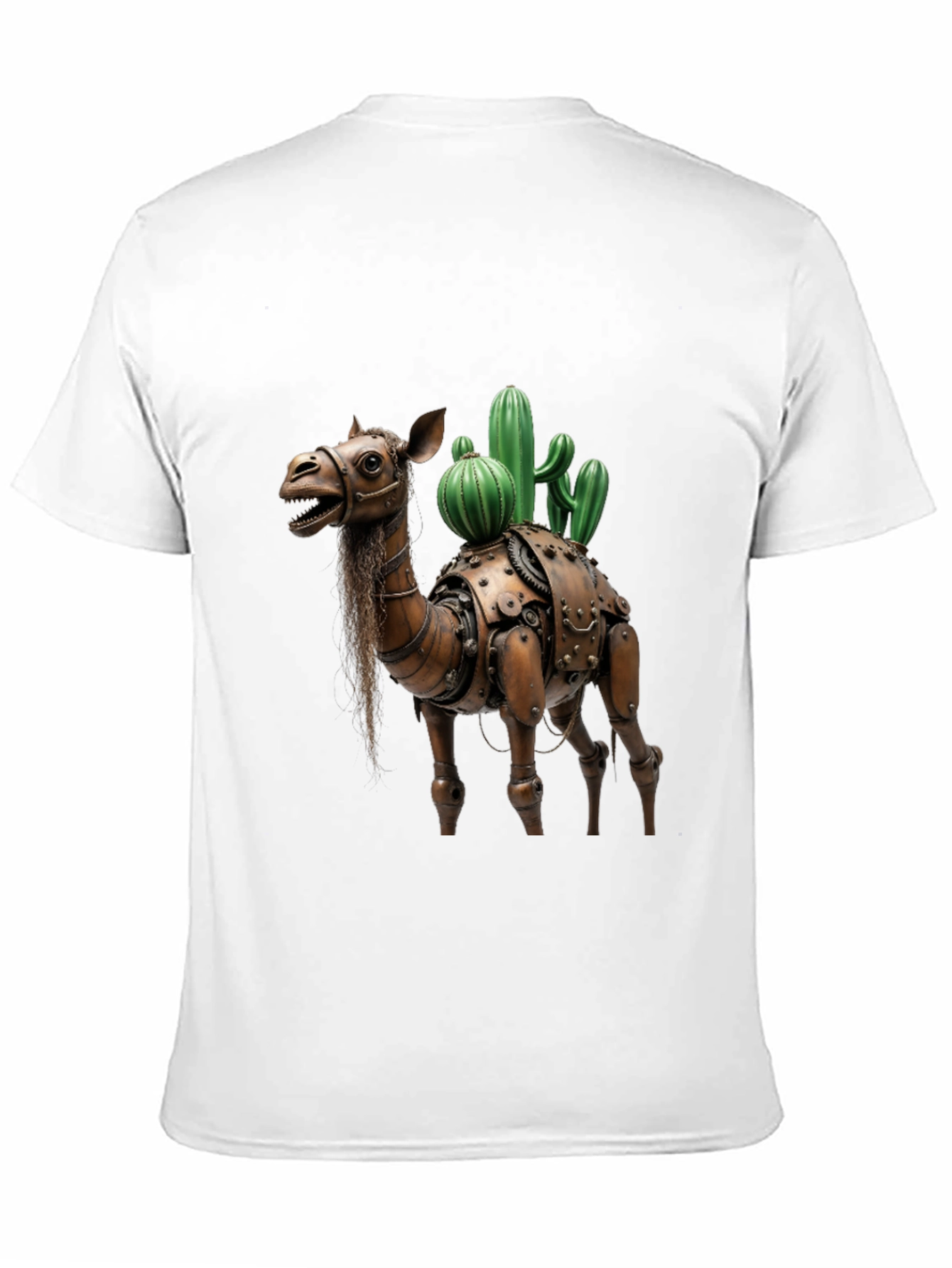 Steampunk Camel Cactus Graphic T-Shirt