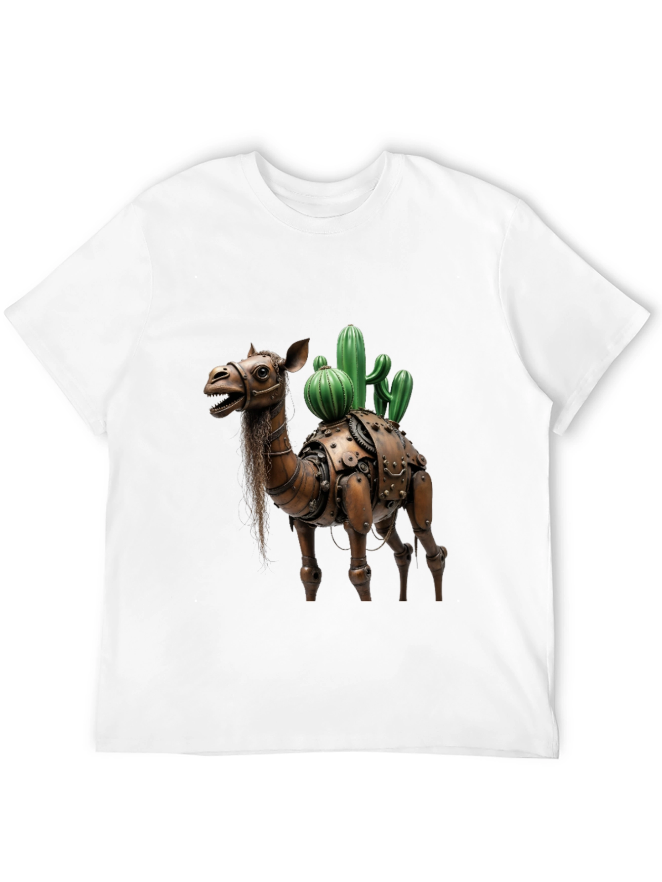 Steampunk Camel Cactus Graphic T-Shirt