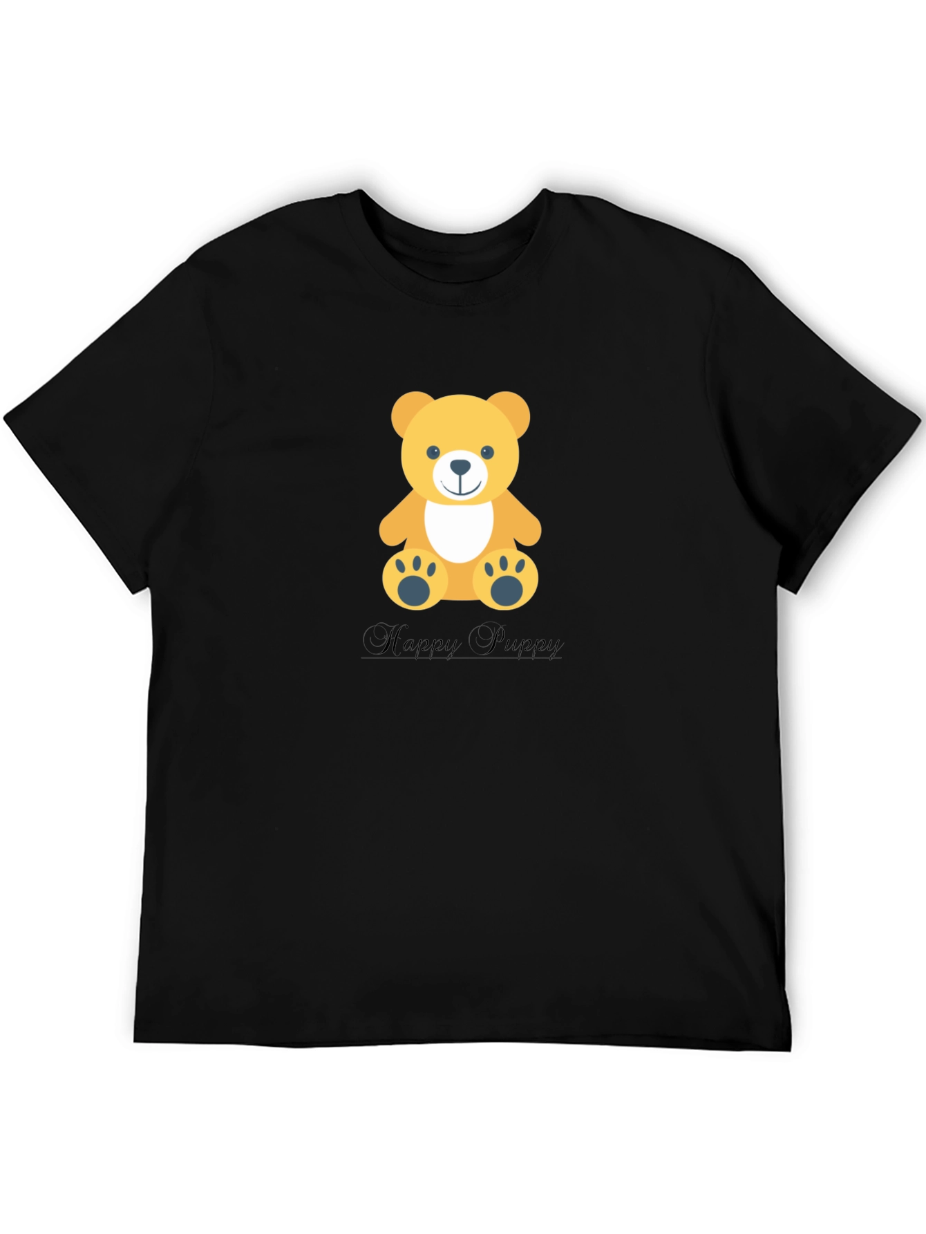 Teddy Bear Graphic Tee - Happy Puppy Design