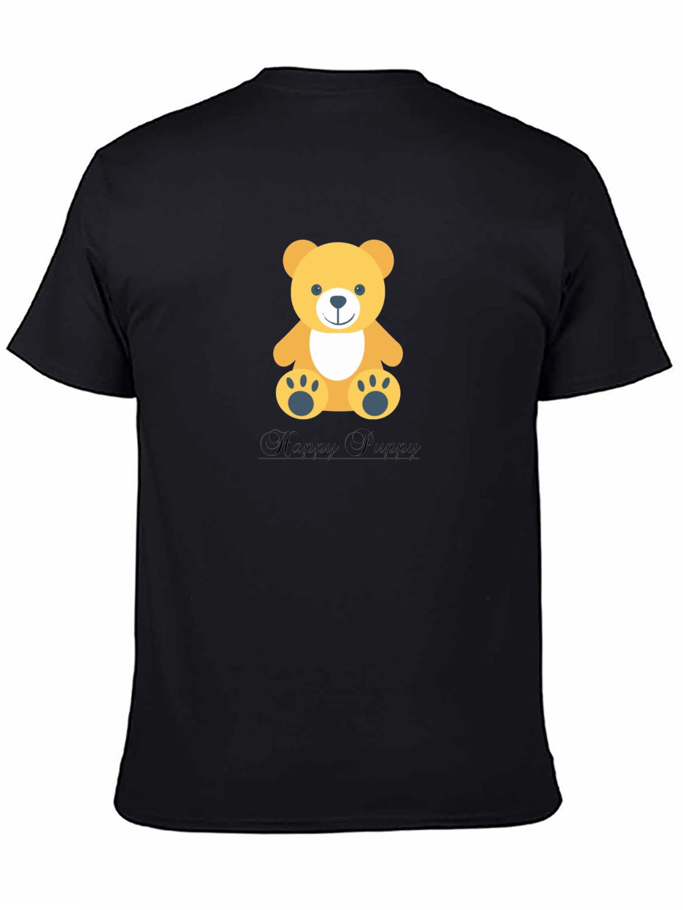 Teddy Bear Graphic Tee - Happy Puppy Design