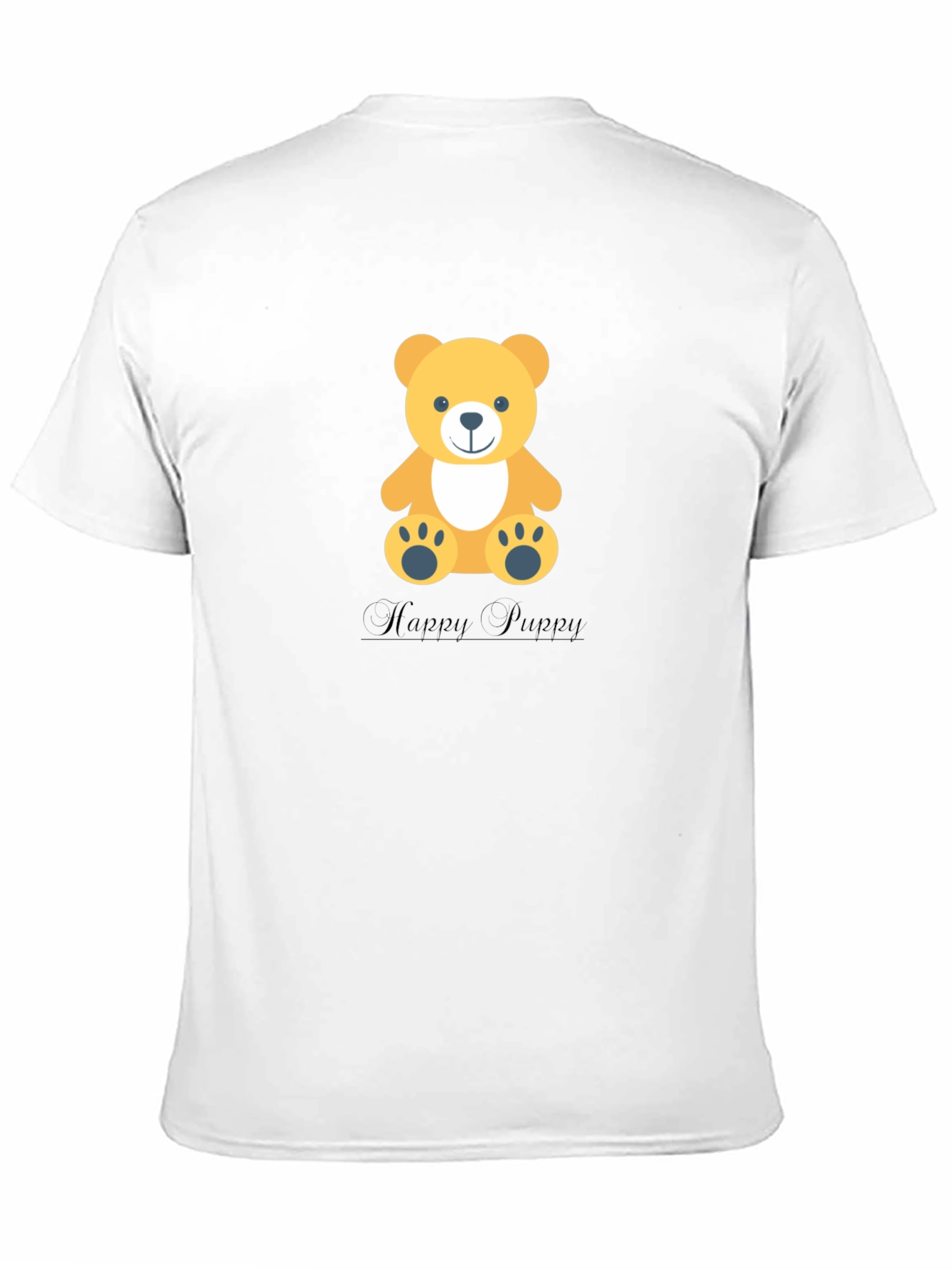 Teddy Bear Graphic Tee - Happy Puppy Design