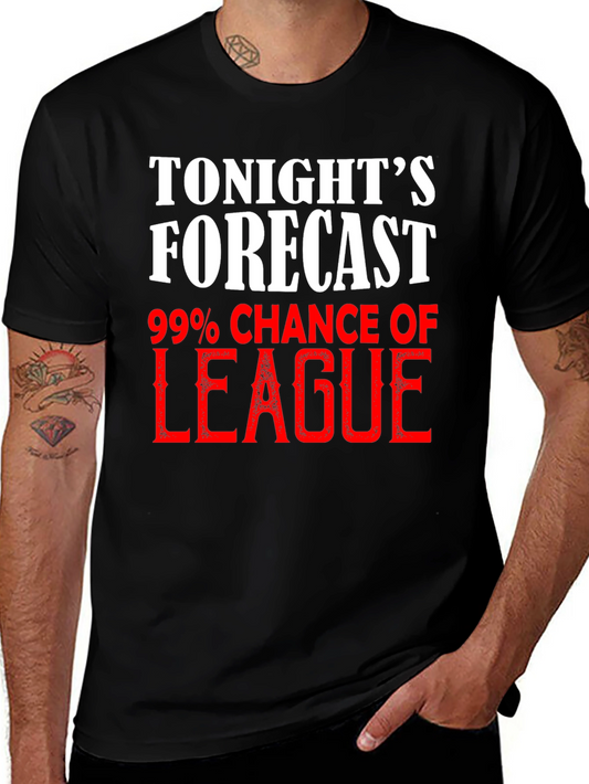 Tonights Forecast League T-Shirt - Gamer Apparel