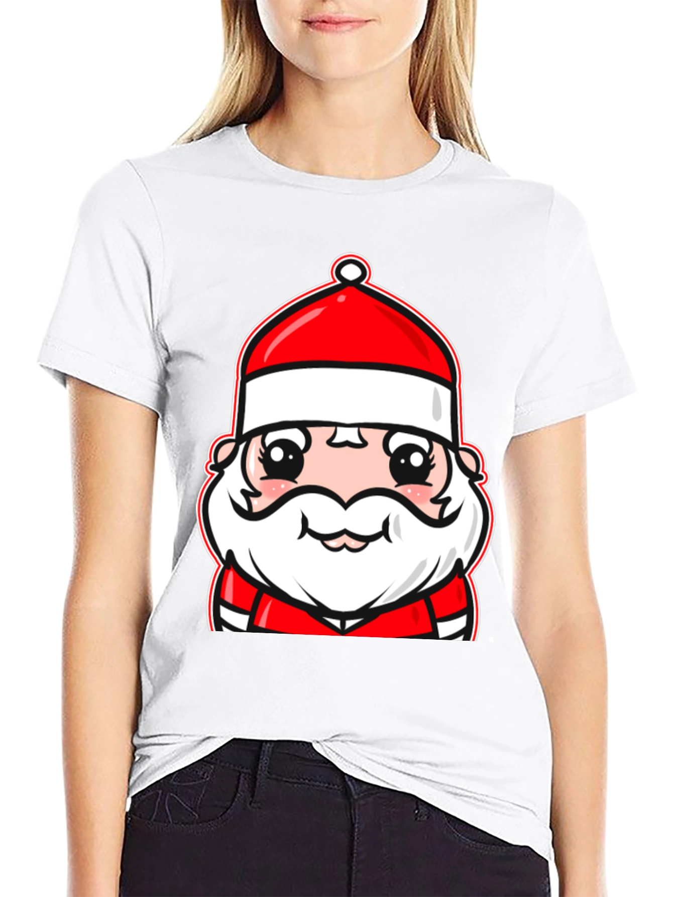 Festive Santa Claus Graphic T-Shirt