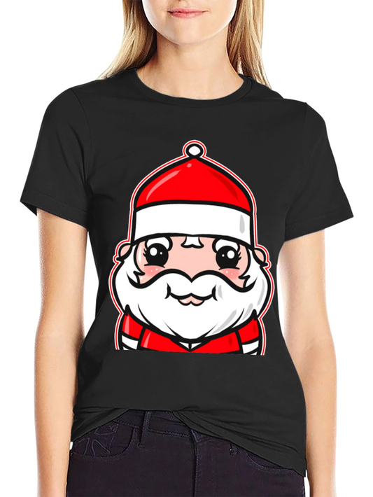 Festive Santa Claus Graphic T-Shirt