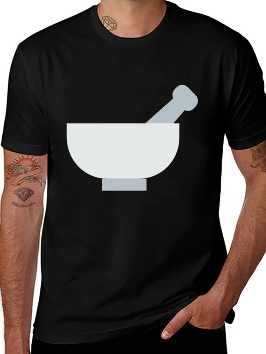 Mortar and Pestle Graphic Tee - Black Cotton T-Shirt