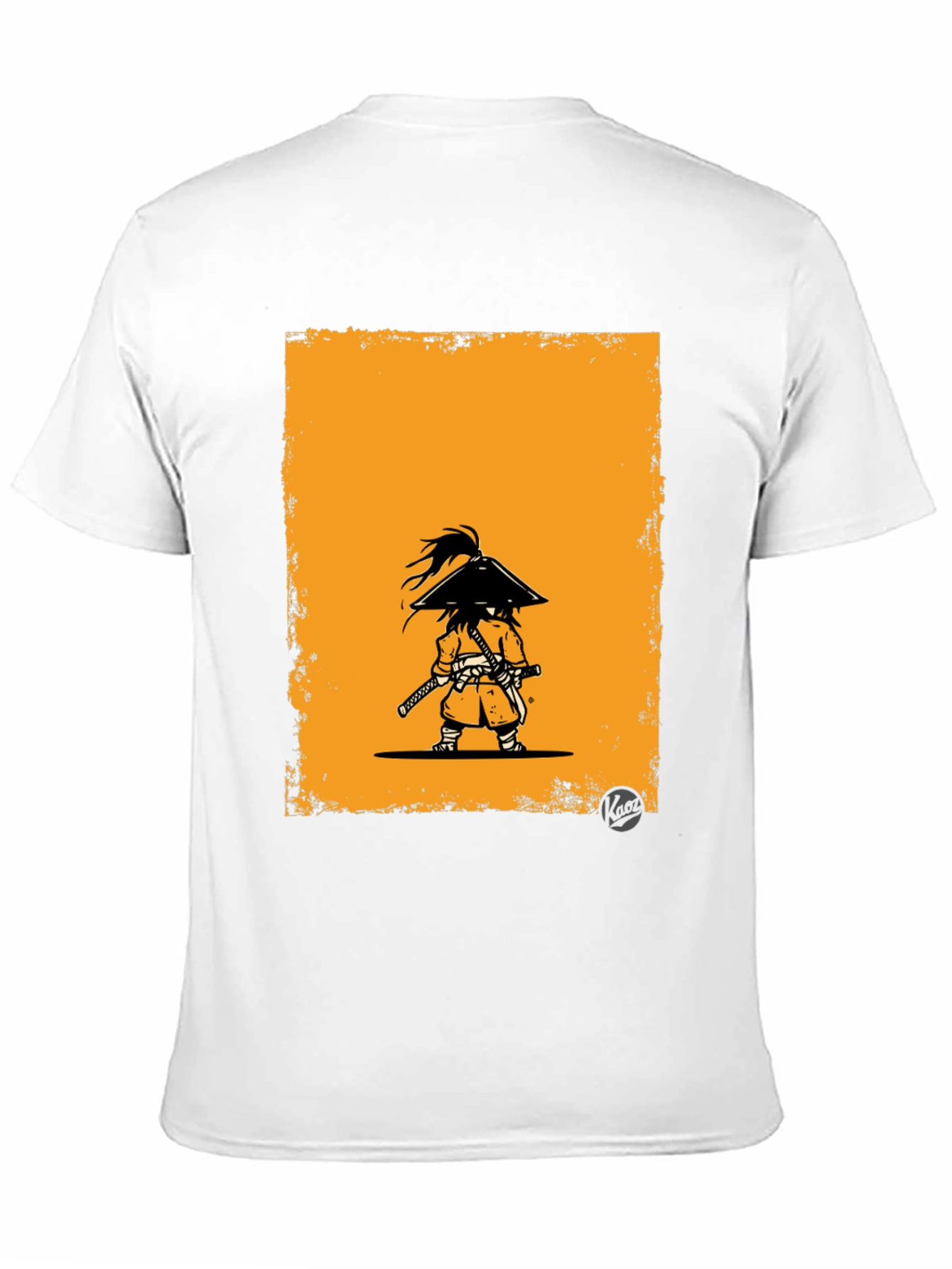 Samurai Graphic Tee - Black Cotton T-Shirt