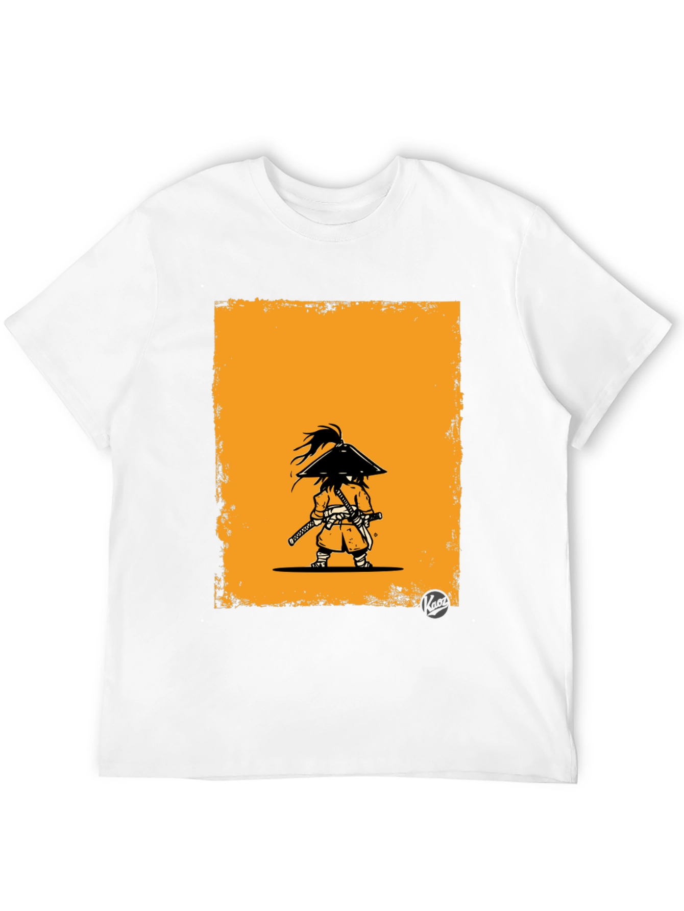 Samurai Graphic Tee - Black Cotton T-Shirt
