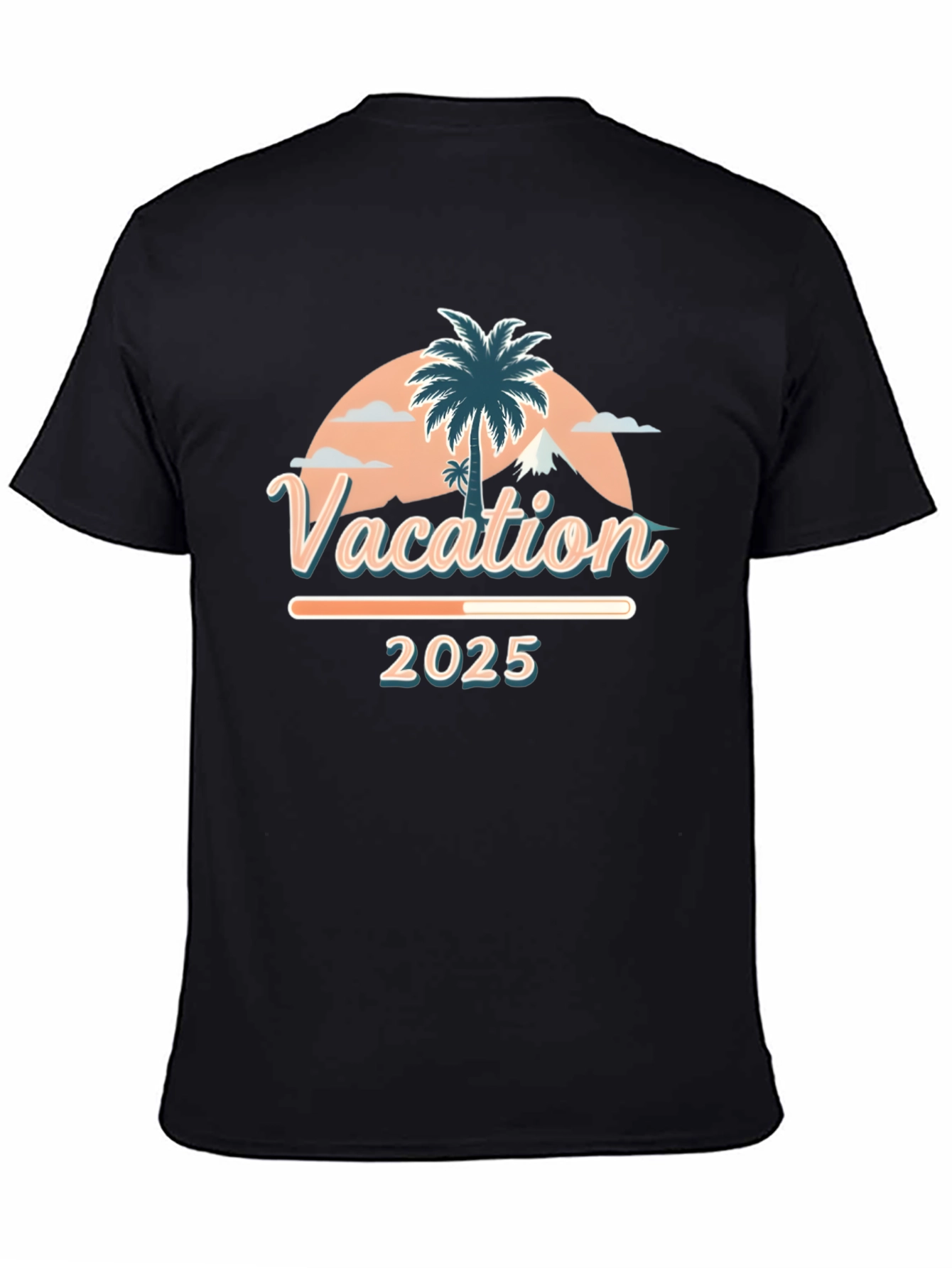 Vacation 2025 Palm Tree Graphic T-Shirt